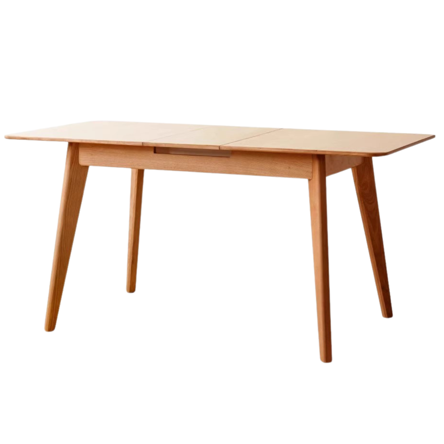 Cherry Wood Retractable Dining Table Antique Style