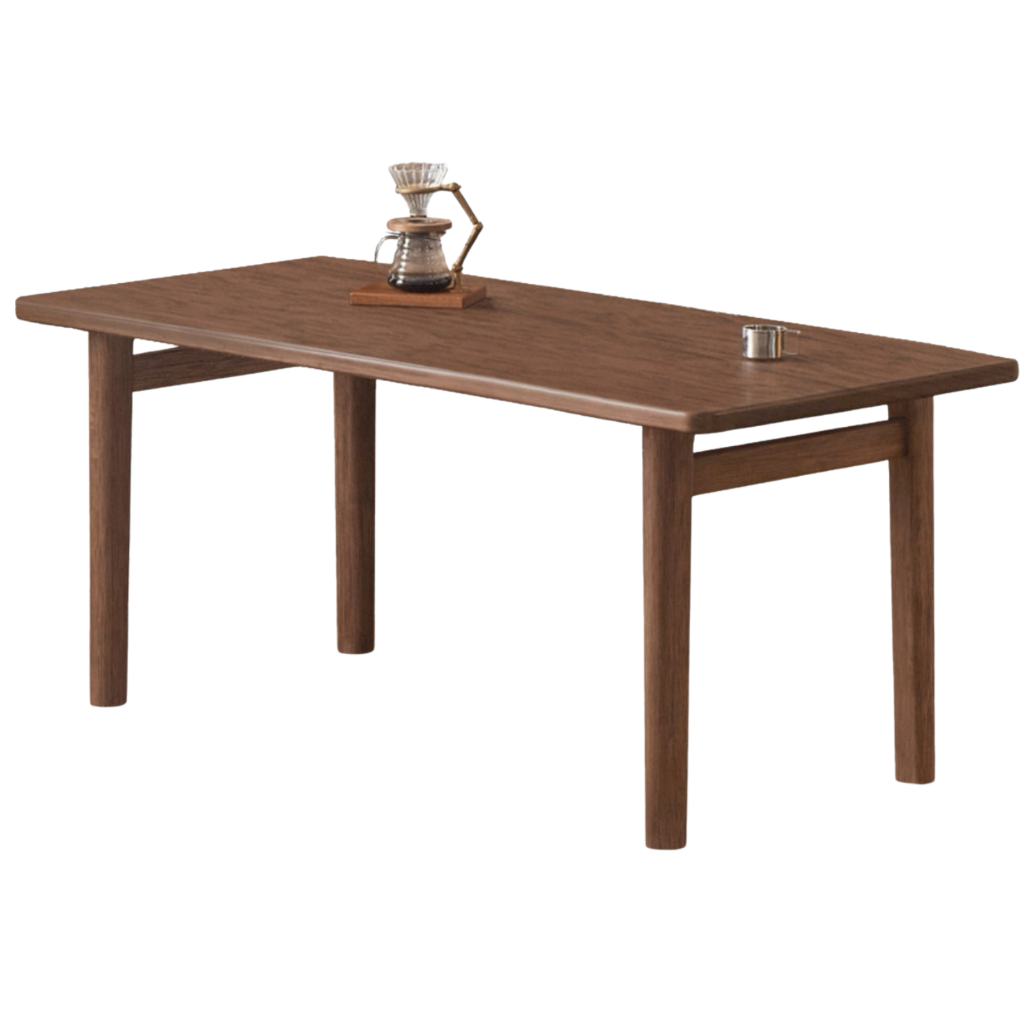 Black Walnut, Catalpa Solid Wood Large Board Modern Dining Table