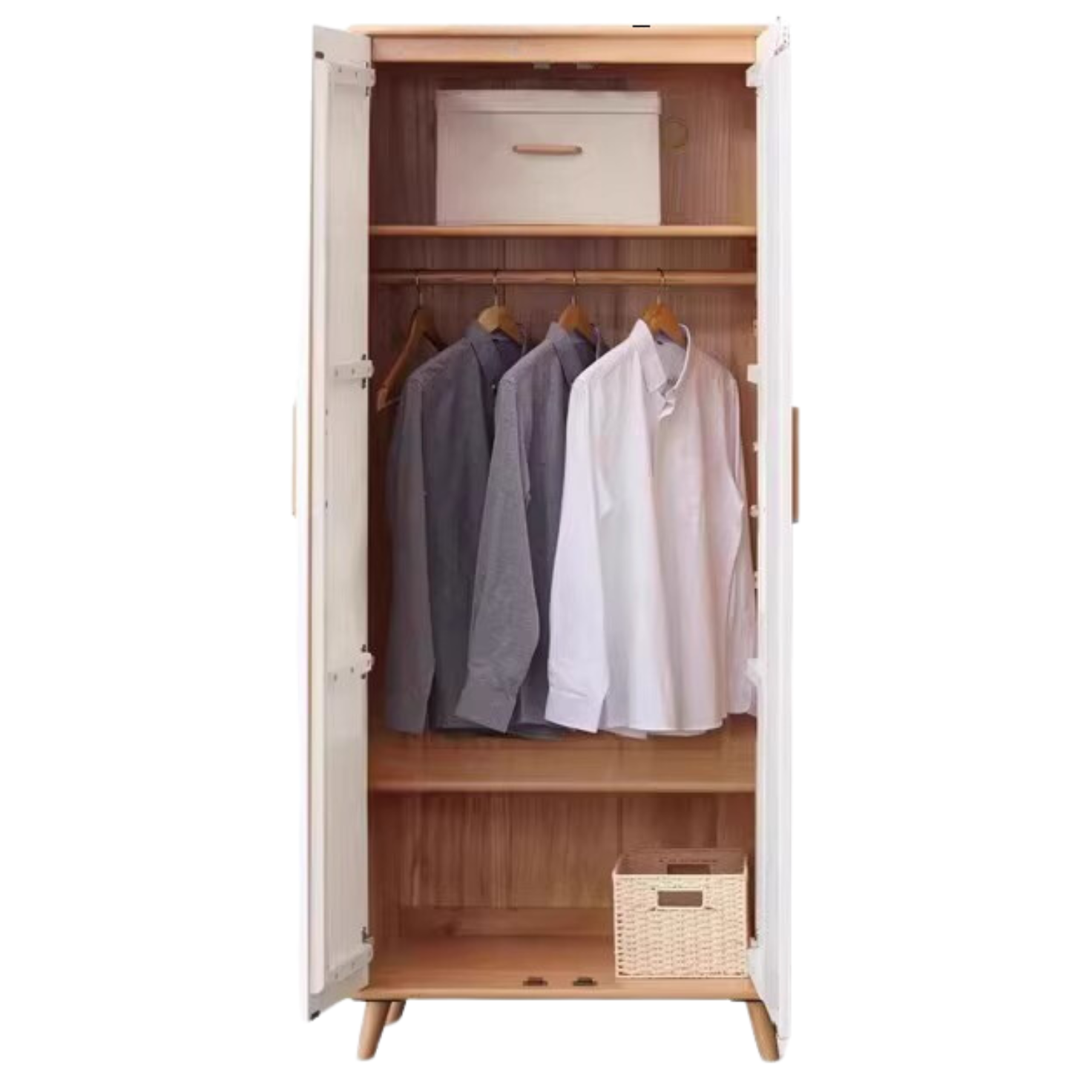 Beech Solid Wood Wardrobe Combination.