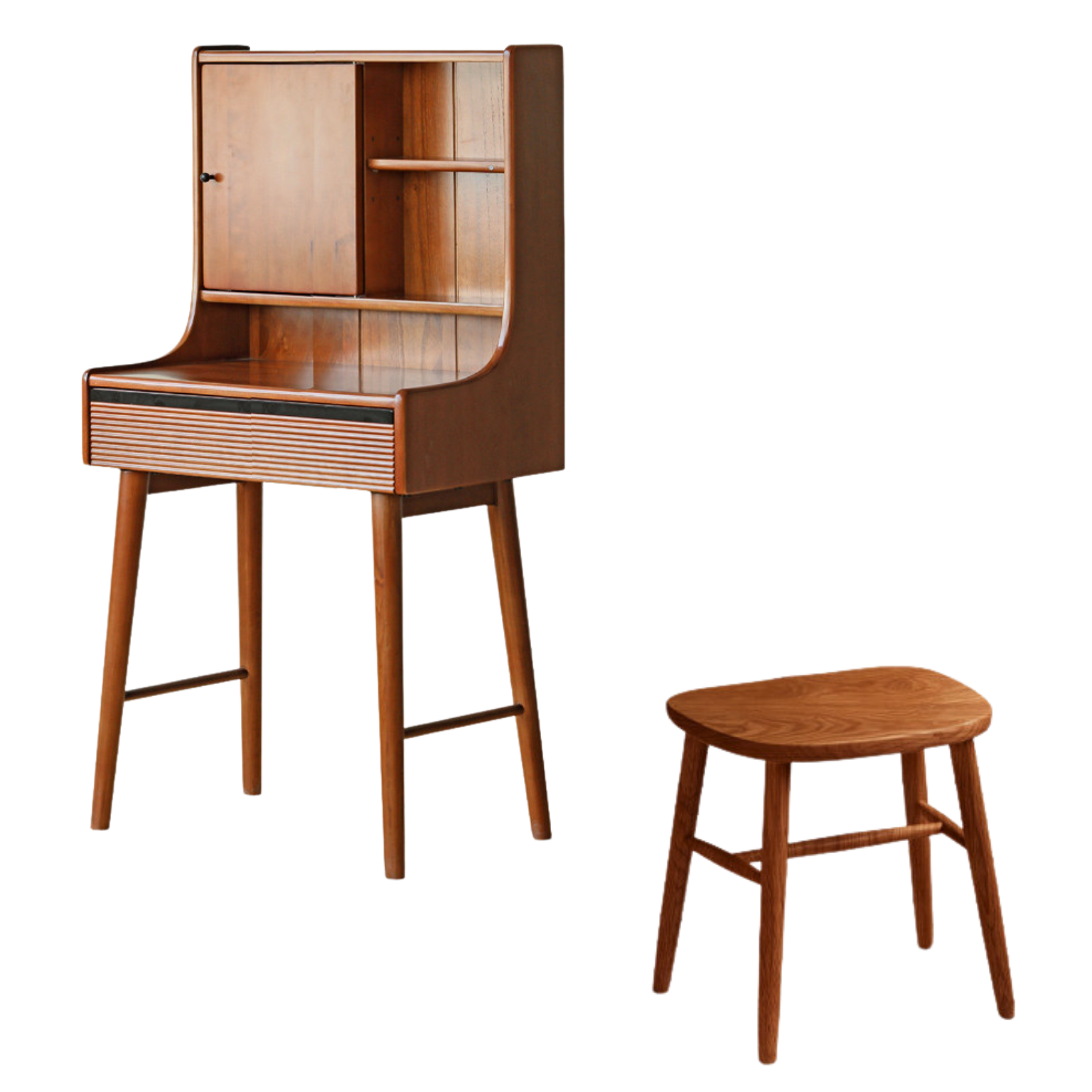 Poplar Solid Wood Retro Makeup Table.