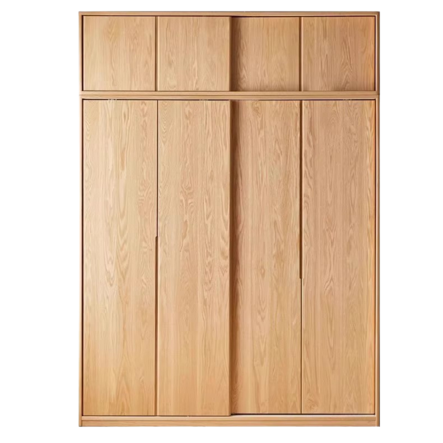 Oak Solid Wood Wardrobe Sliding Door-