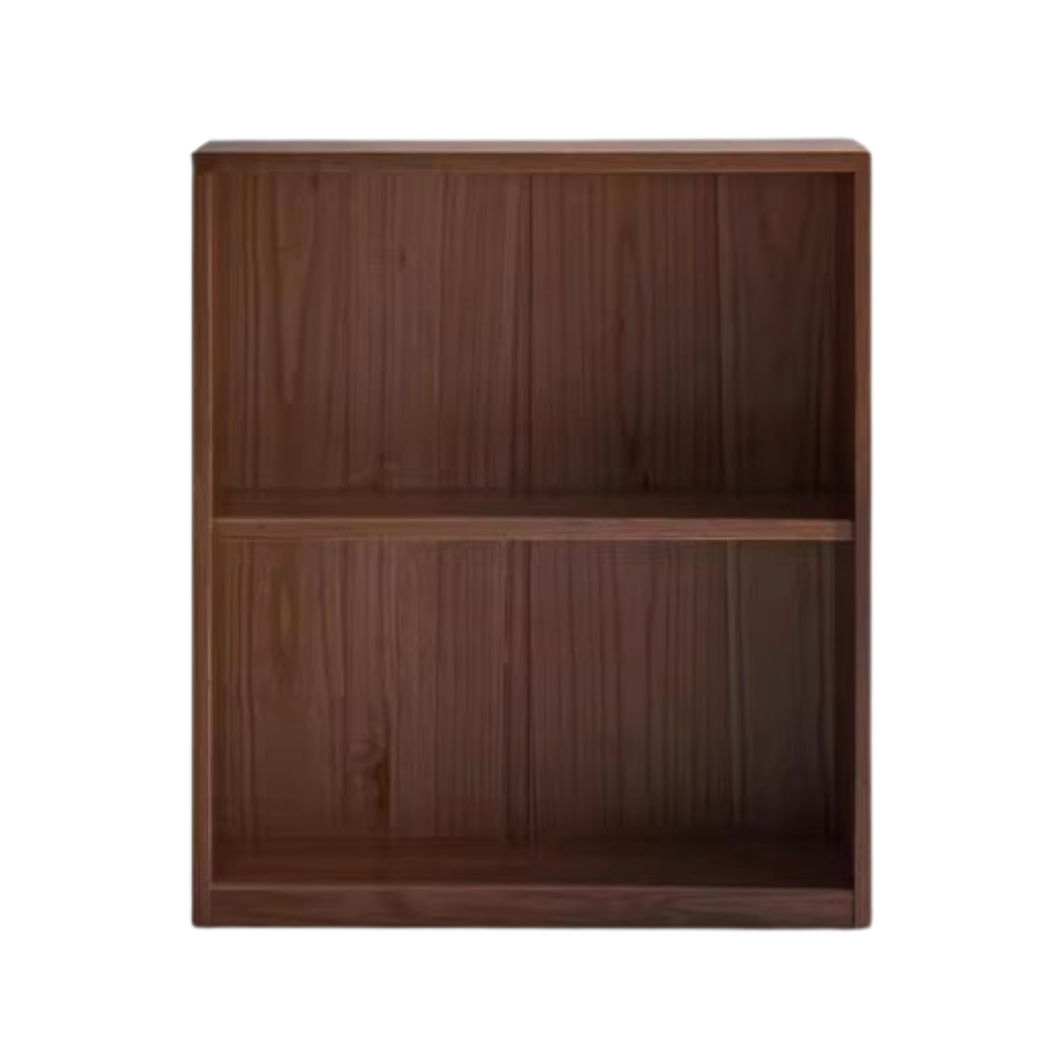 Black Walnut, Oak Solid Wood Low Bookcase, Modern Modular Storage Shelf Cabinet