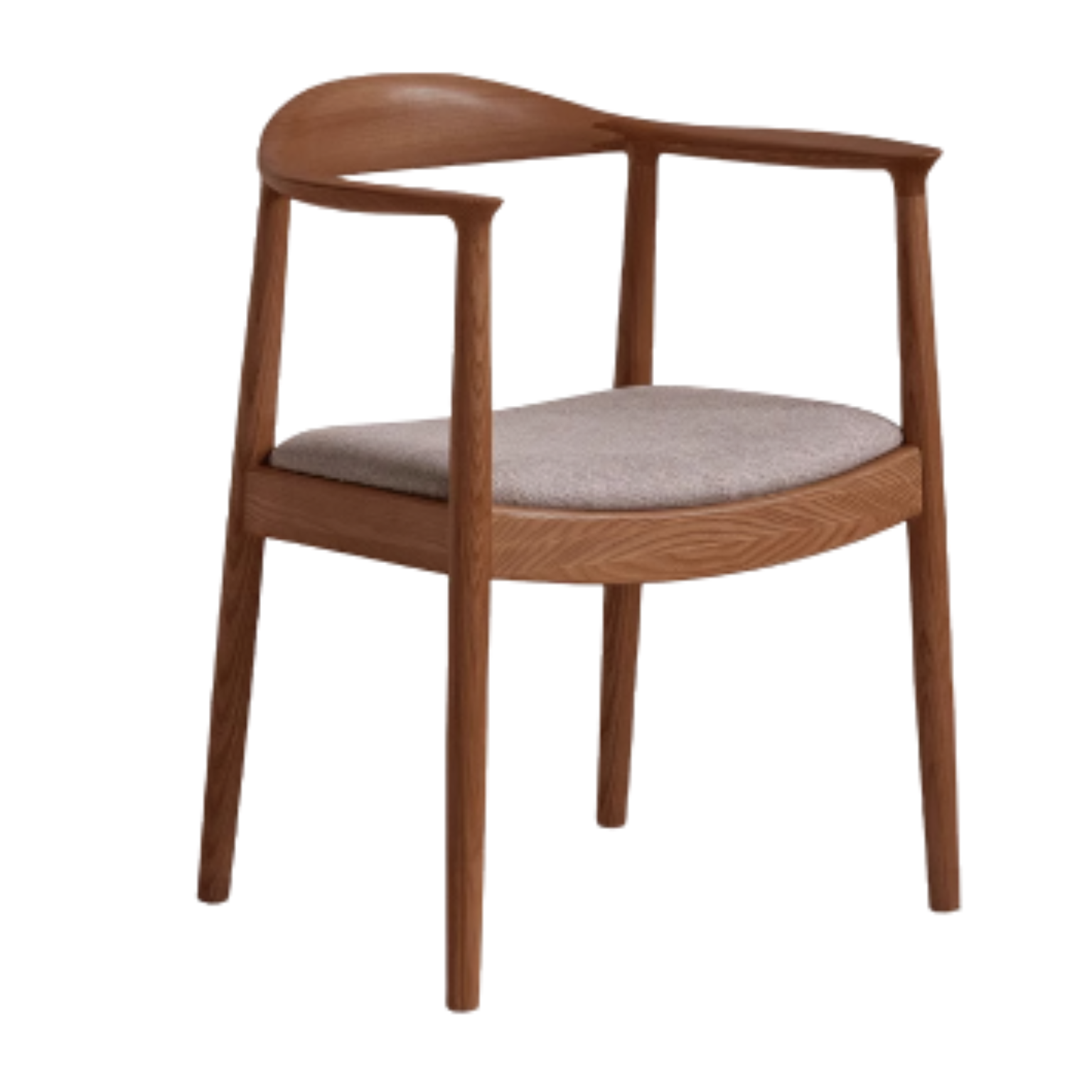 Ash Solid Wood Nordic Style Presidential Chair