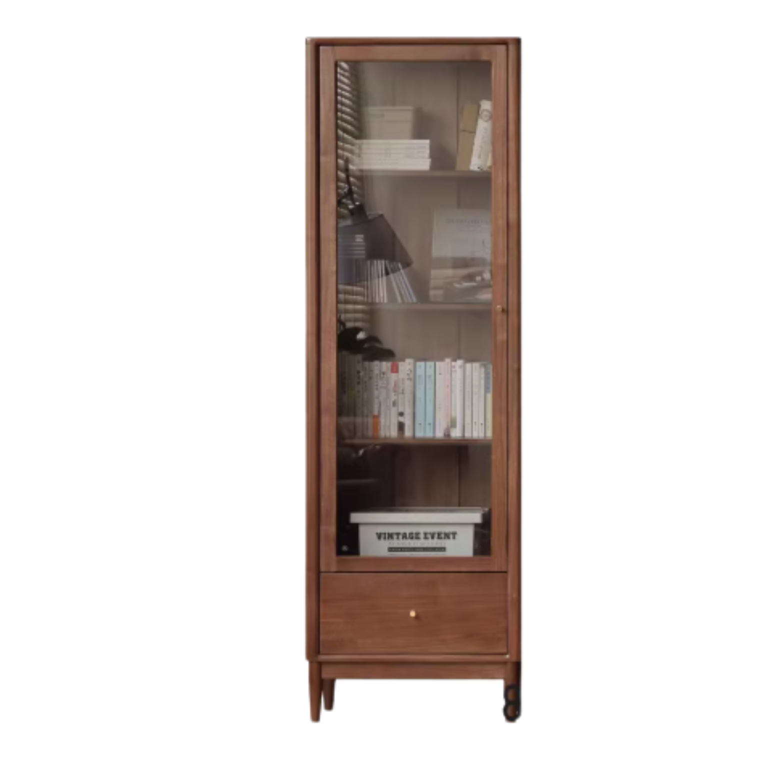 Black Walnut, Oak, Ash Solid Wood Bookcase Whole Wall Free Combination Bookshelf