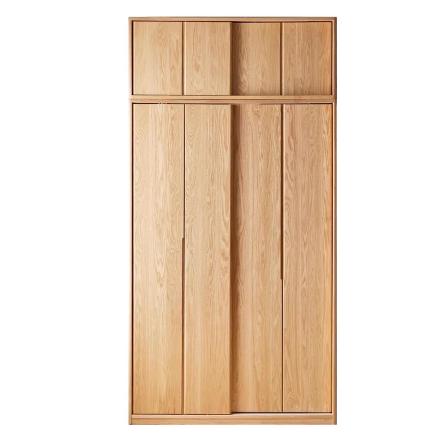 Oak Solid Wood Wardrobe Sliding Door-
