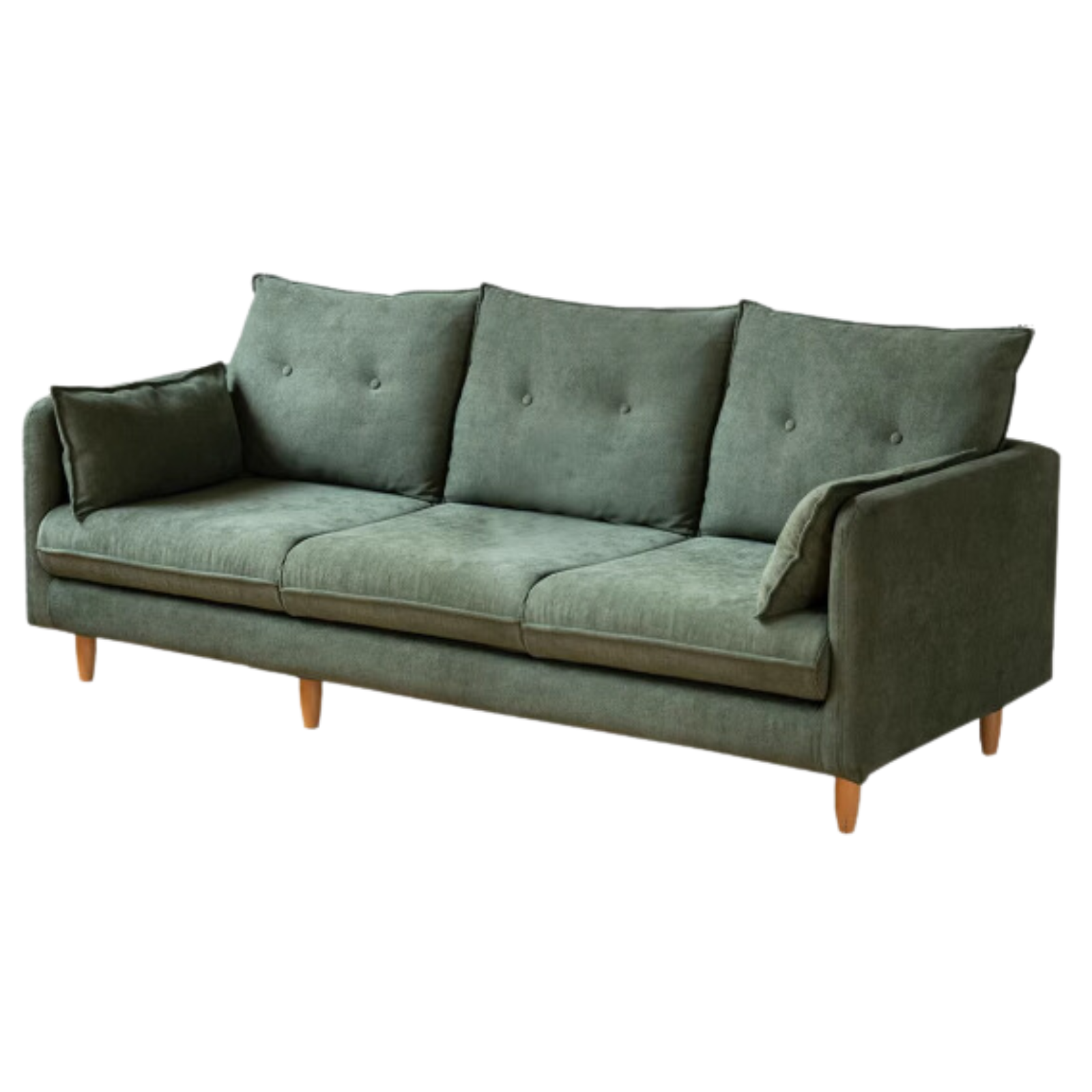 Fabric White Cream Style Sofa.