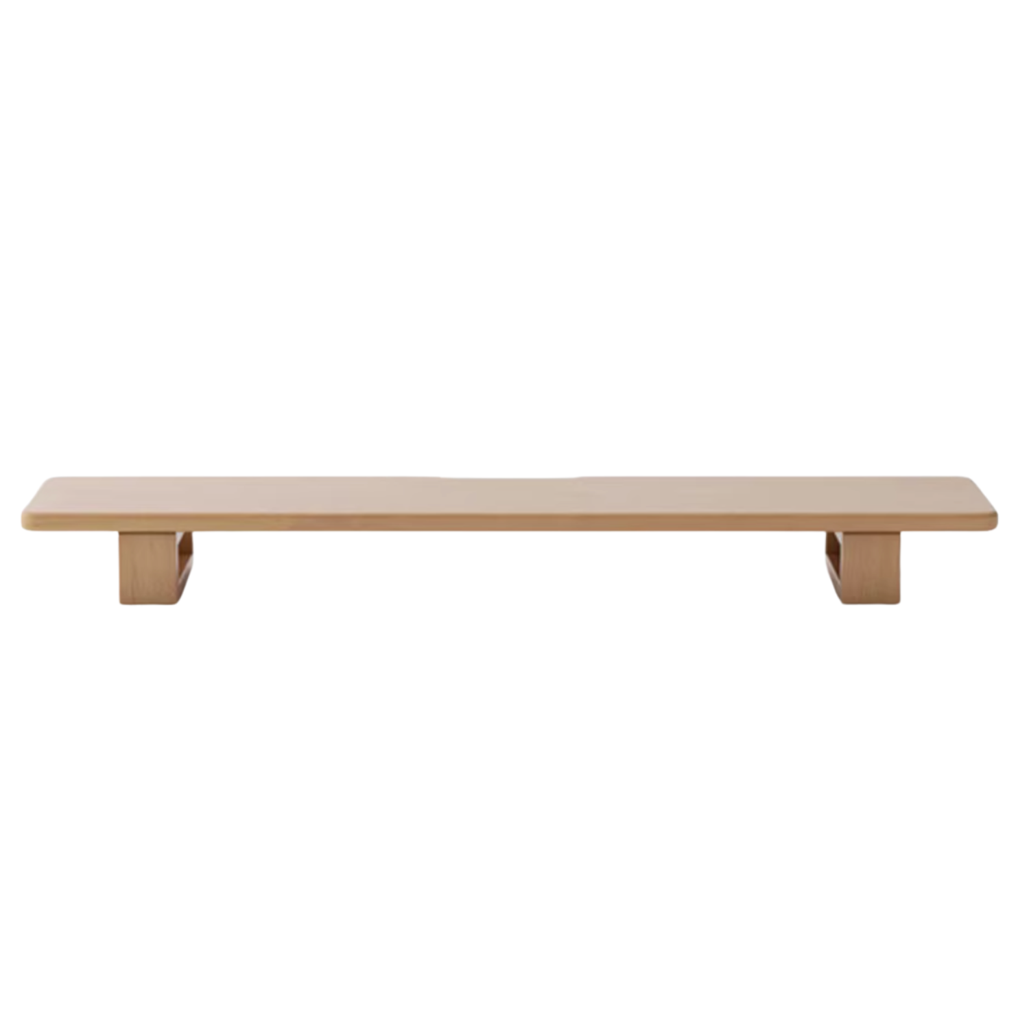 Solid Rubberwood, Black Walnut, Oak Solid Wood Heightening Computer Stand, Table shelves