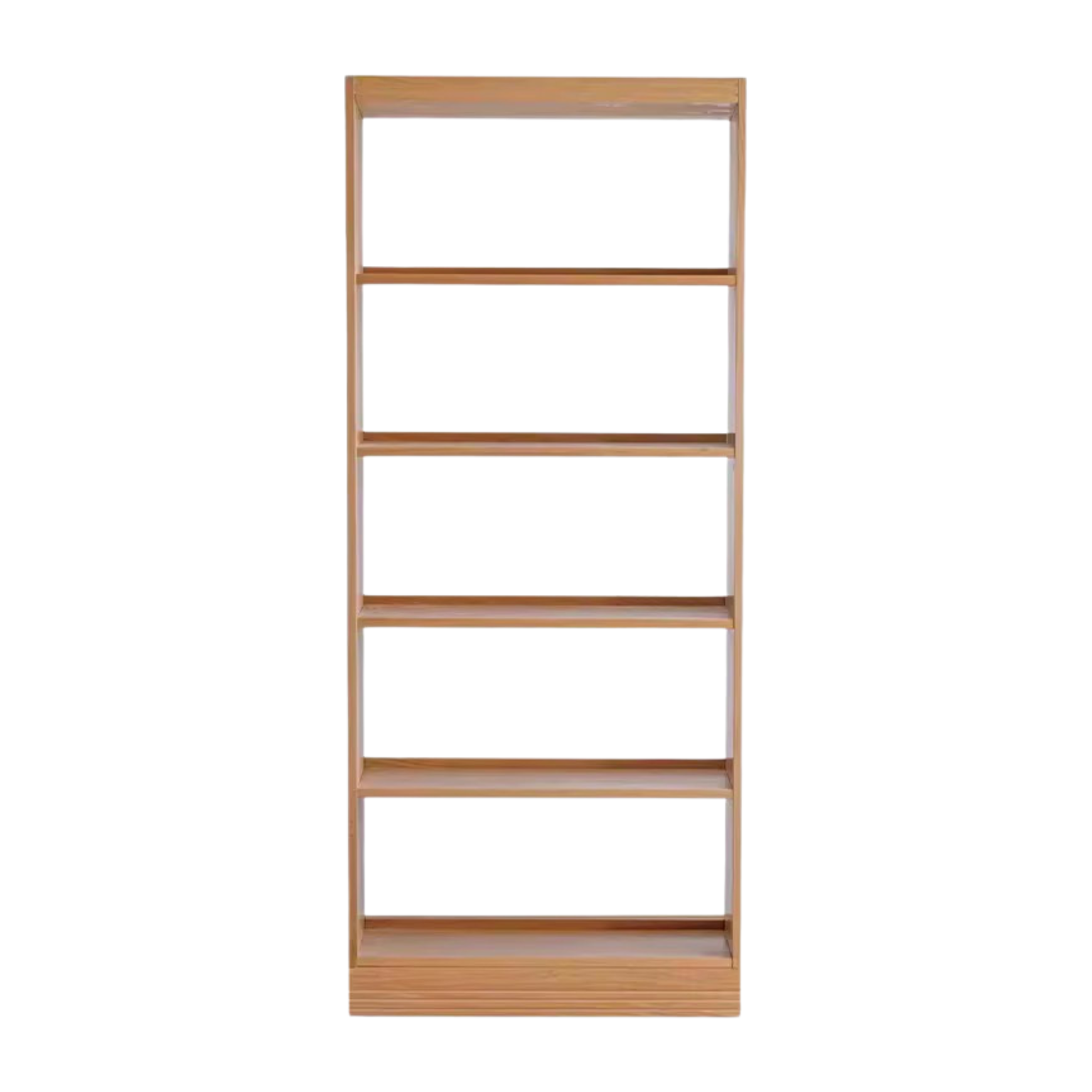 Oak Solid Wood Floor To Ceiling Bookshelves