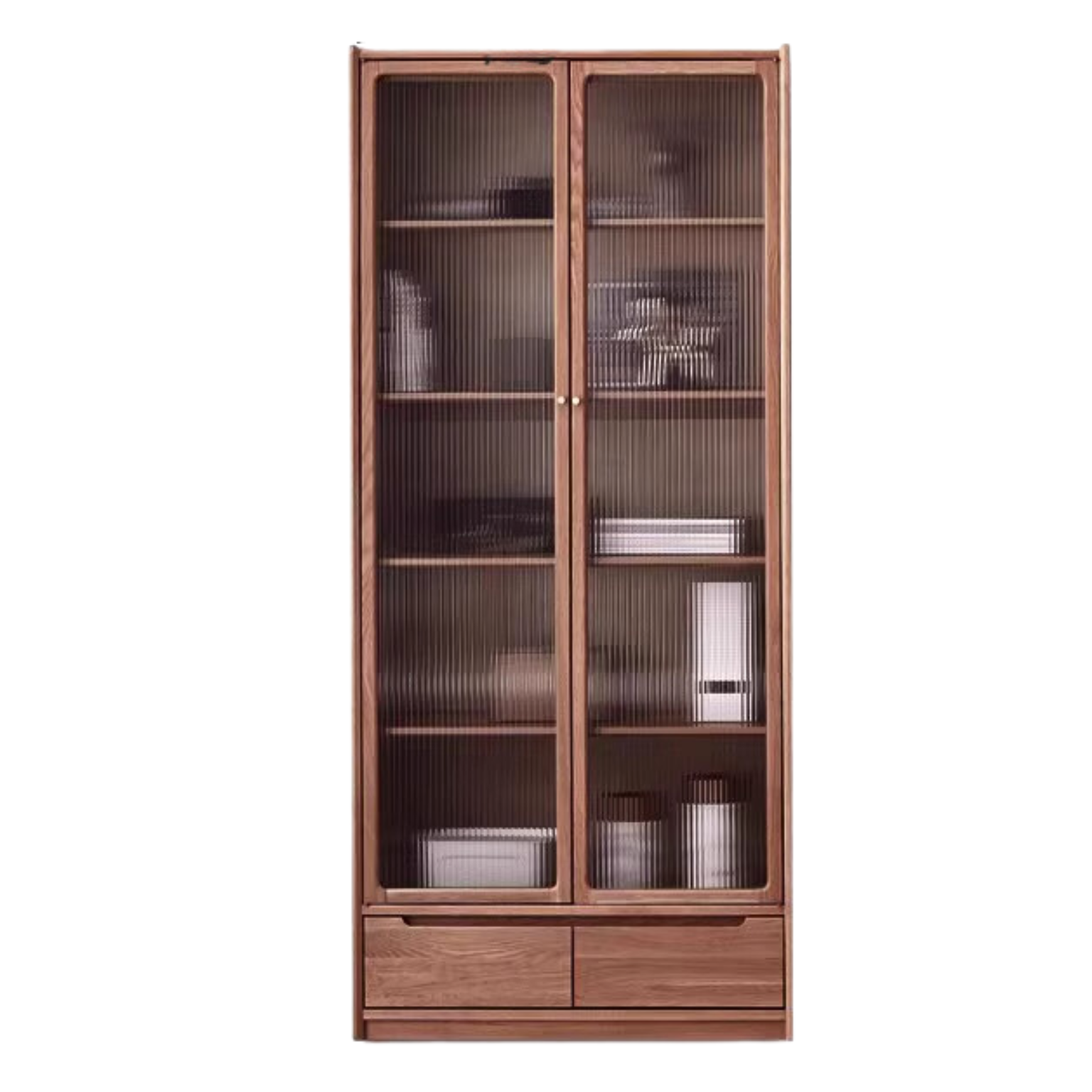 Oak Solid Wood Bookcase Free Combination Floor-to-ceiling Bookshelf