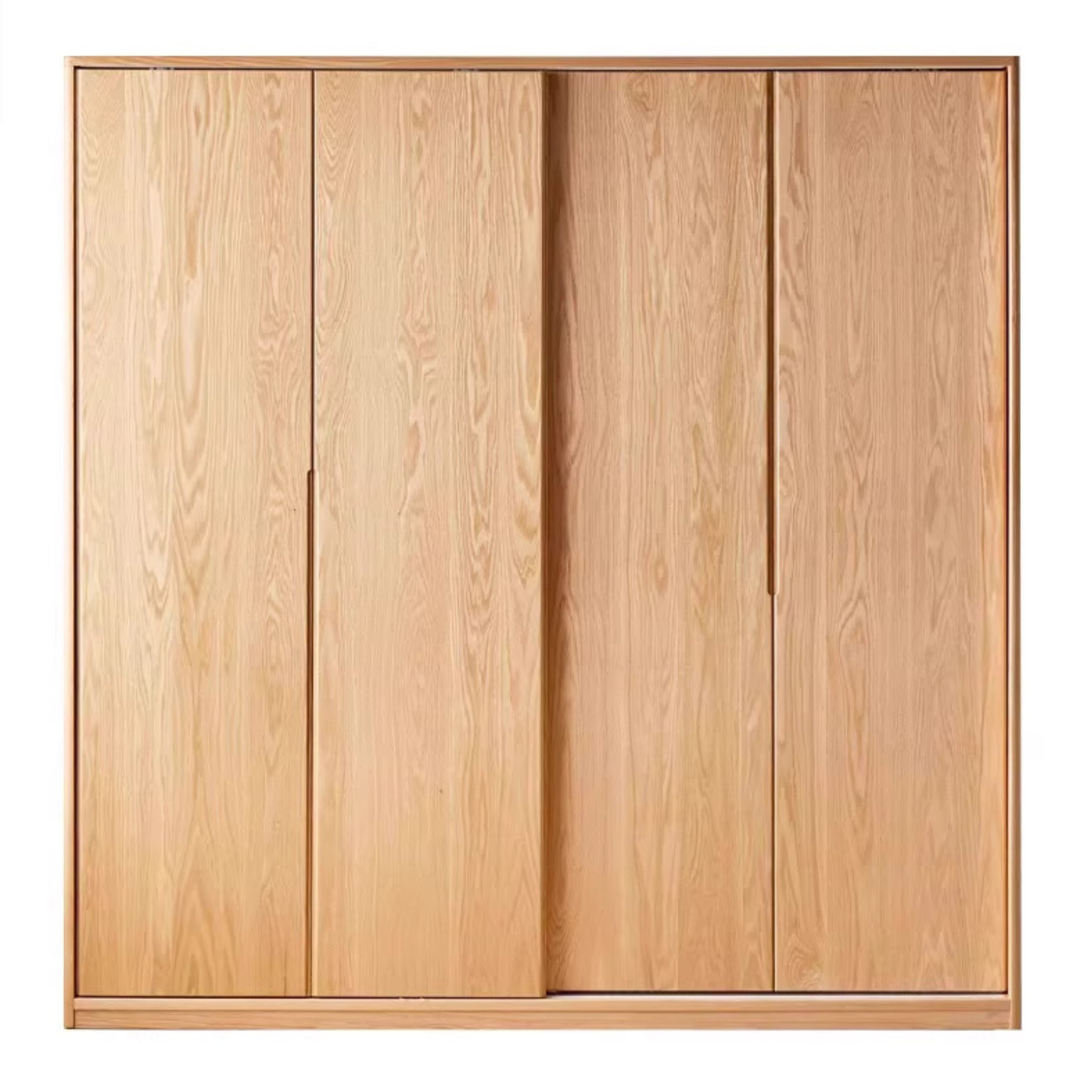 Oak Solid Wood Wardrobe Sliding Door-