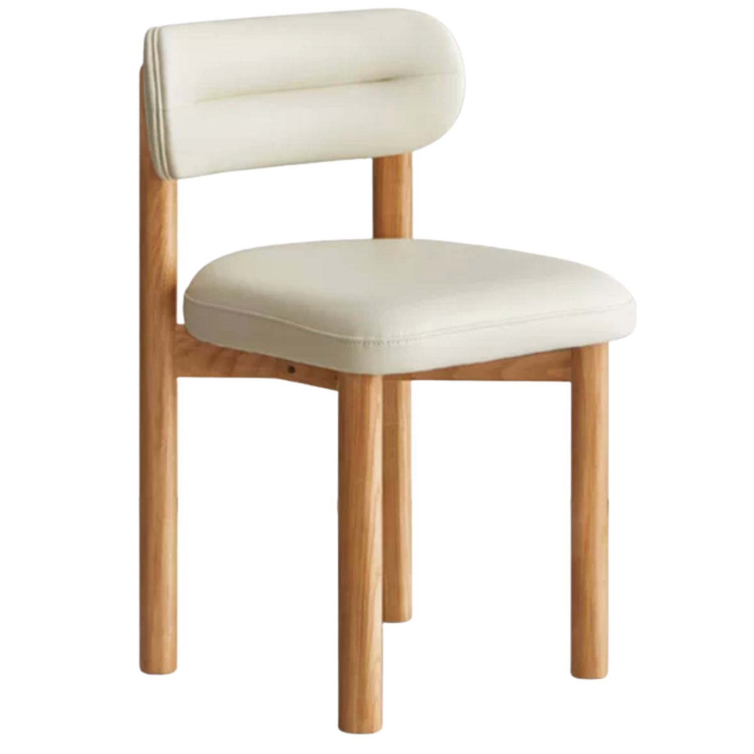 Ash, Oak Solid Wood Modern Makeup Stool