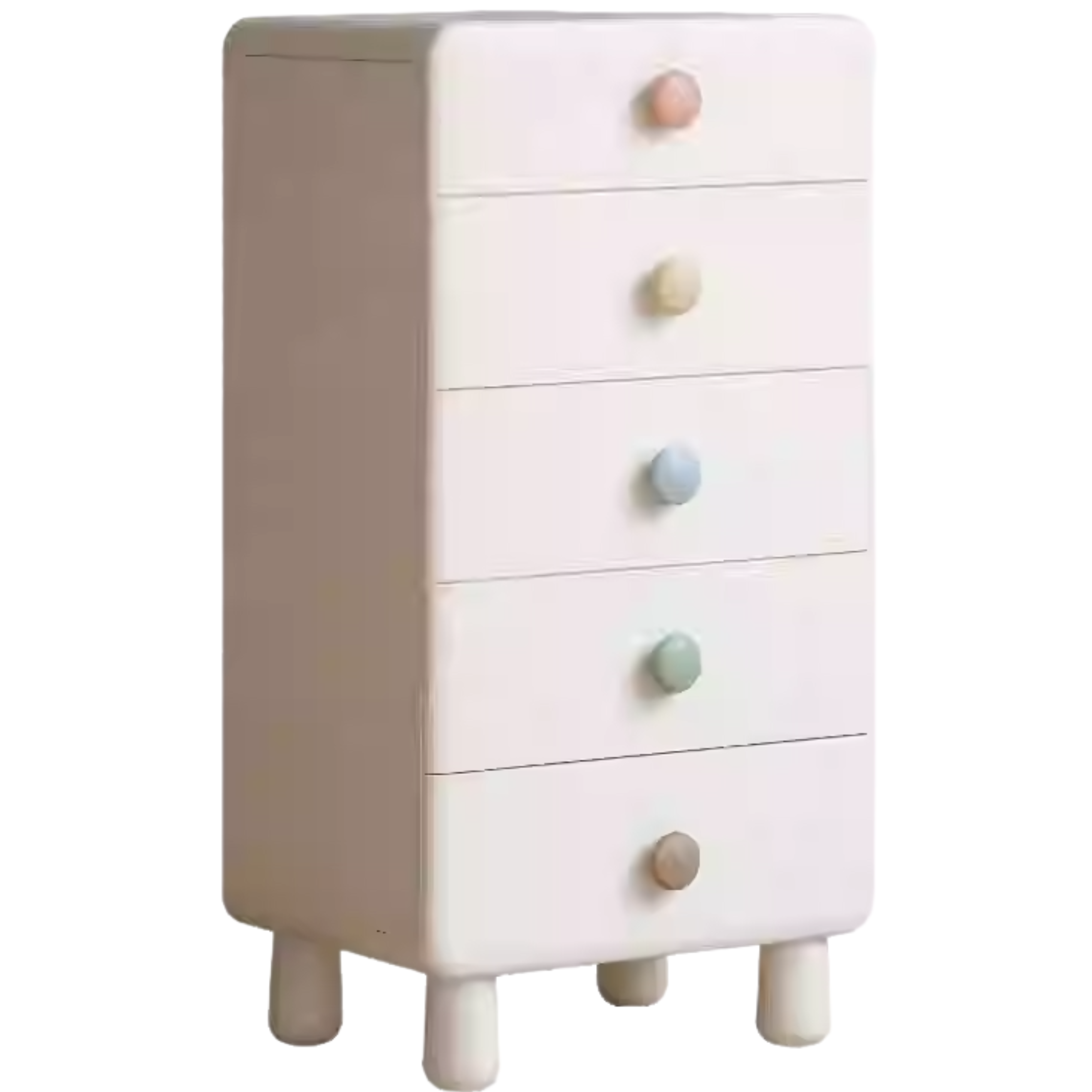 Rubber Solid Wood Children's Storage Cabinet.