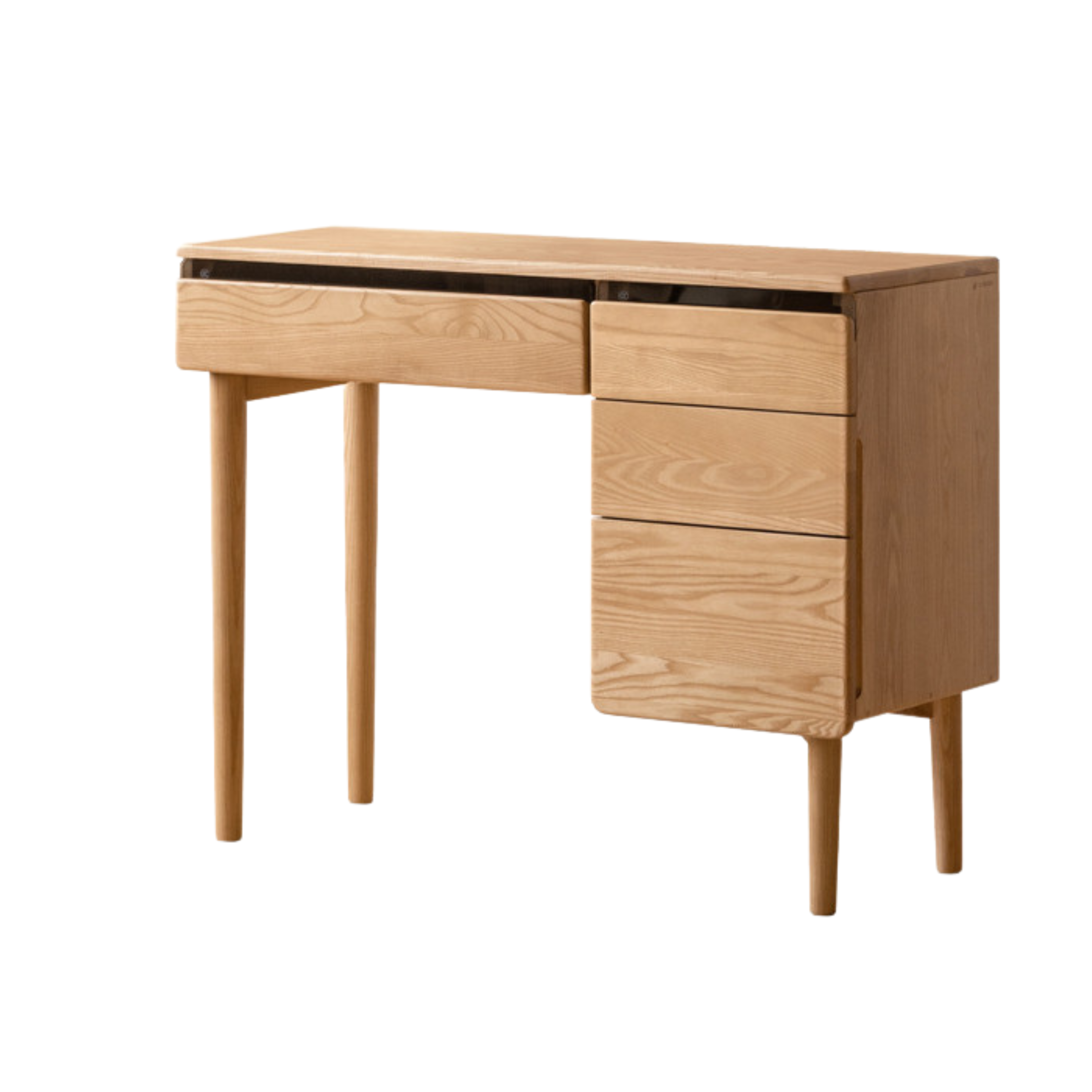 Ash, Oak Solid Wood Multifunctional Modern Vanity Table.