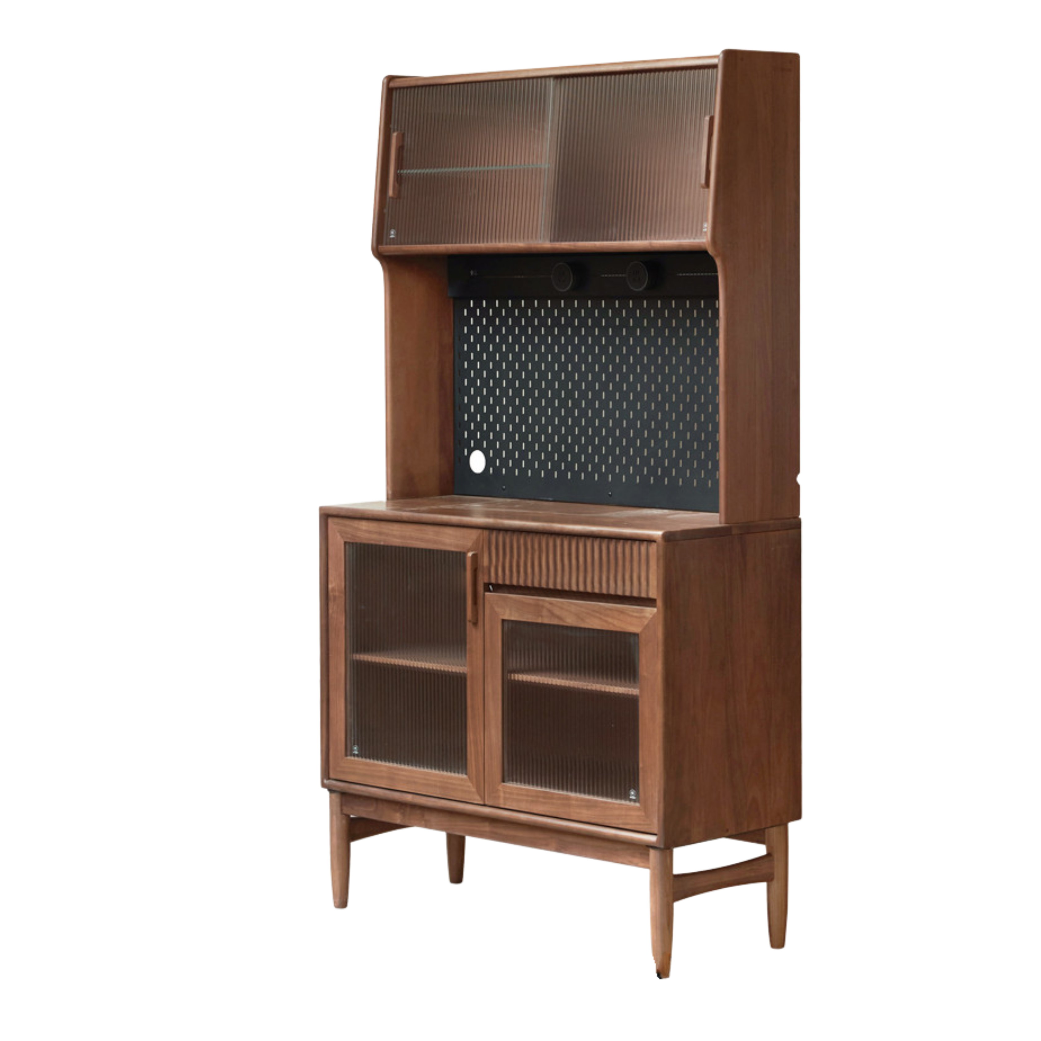 Oak, Black Walnut, South American Walnut, Solid Longan Hardwood, Red Zebrawood Solid Wood Light Luxury Sideboard