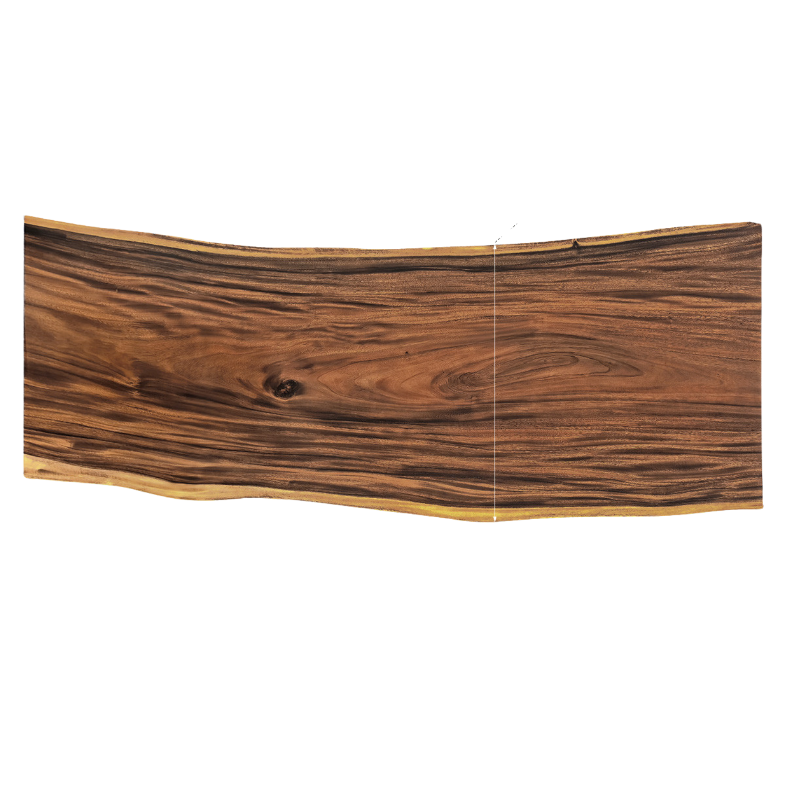Black Walnut Solid Wood Natural Edge Large Top For Dining Table.