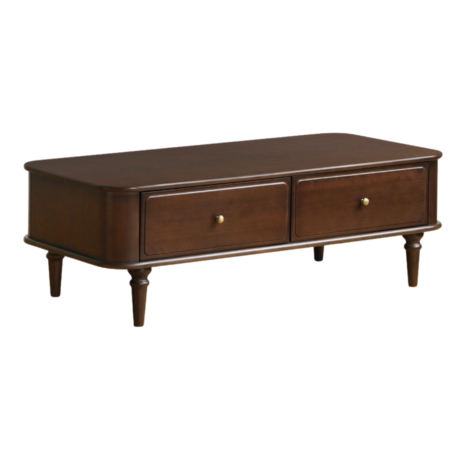 Poplar Solid Wood American Rectangular Coffee Table