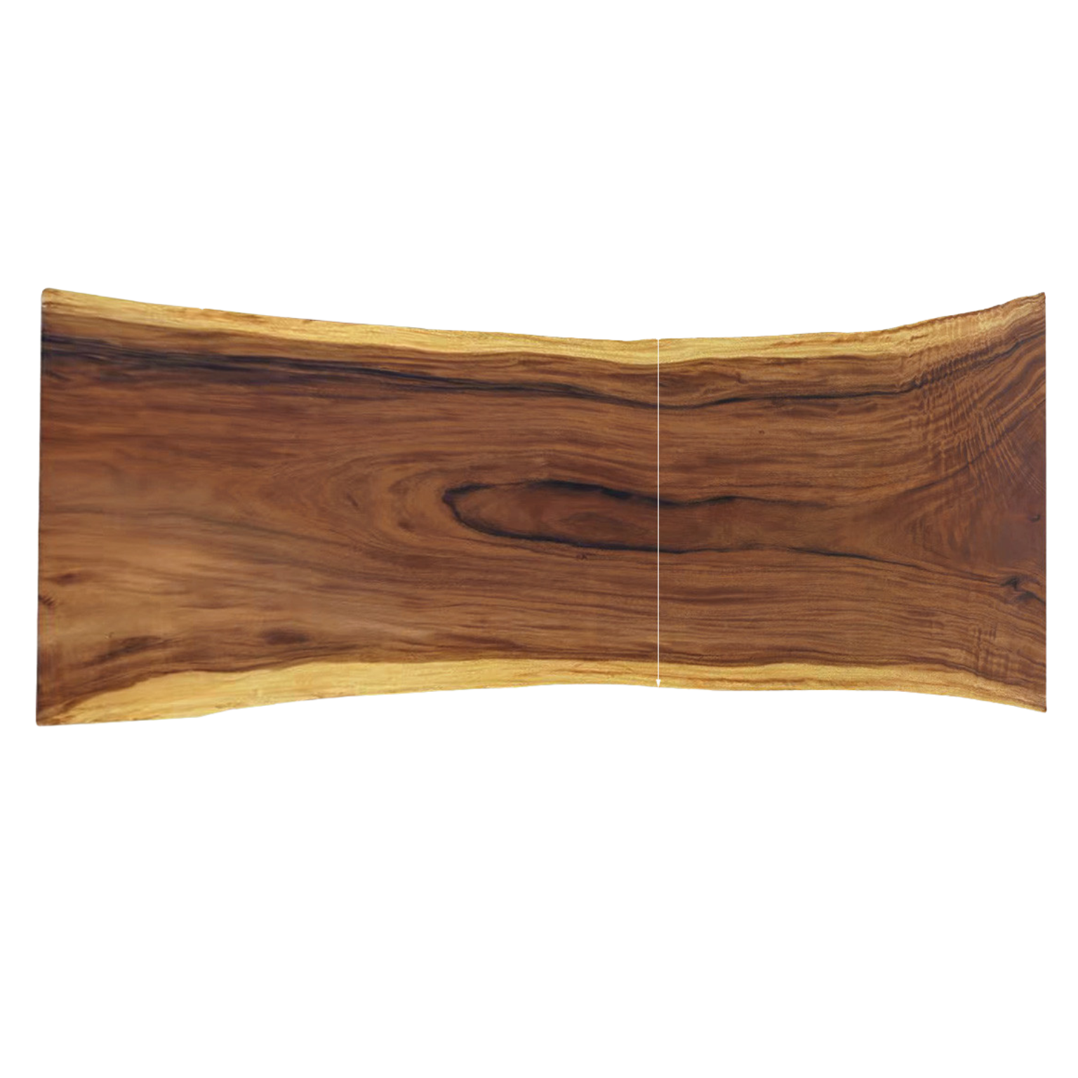 Black Walnut Solid Wood Natural Edge Large Top For Dining Table.