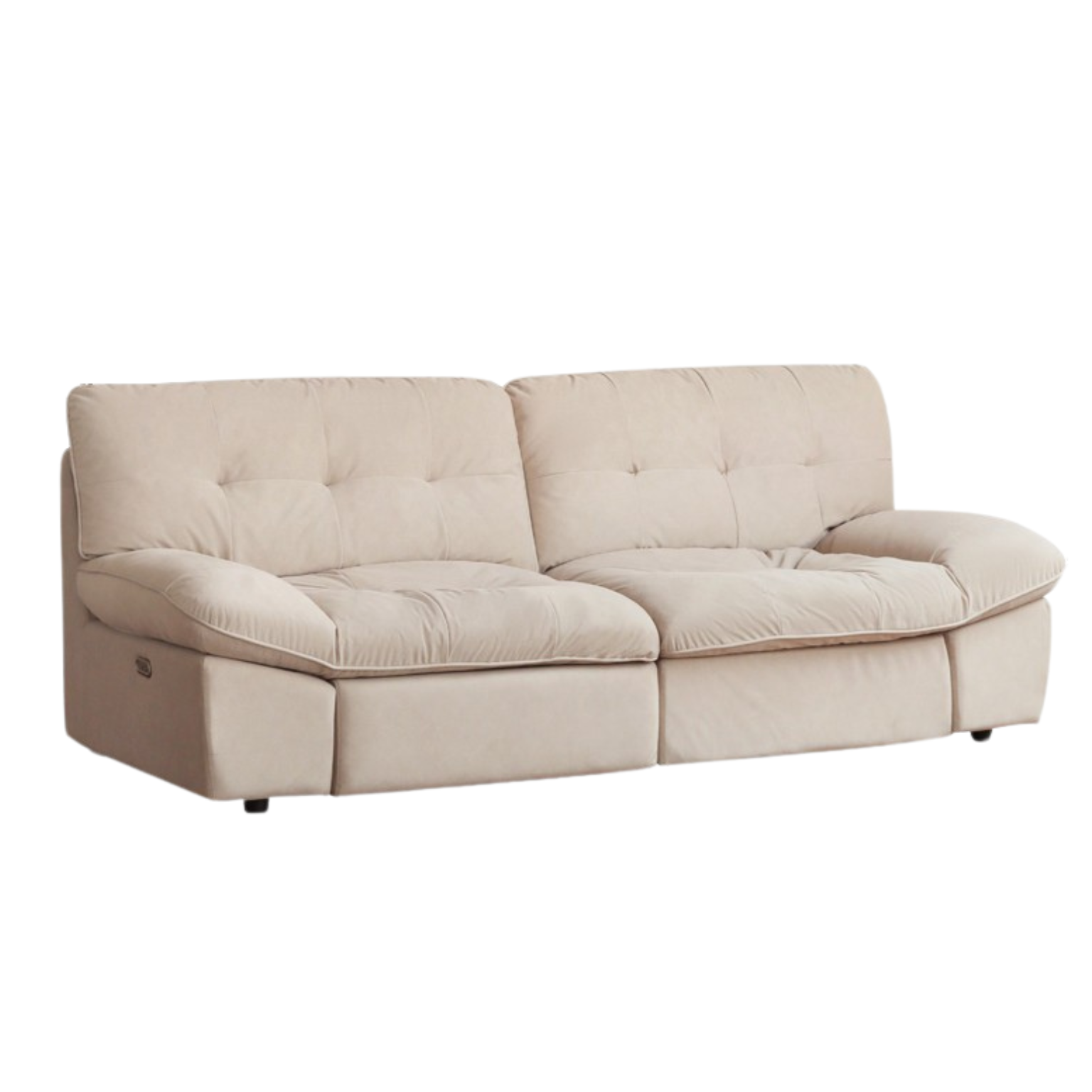 Fabric Sofa Italian Minimalist White Cloud Sofa.