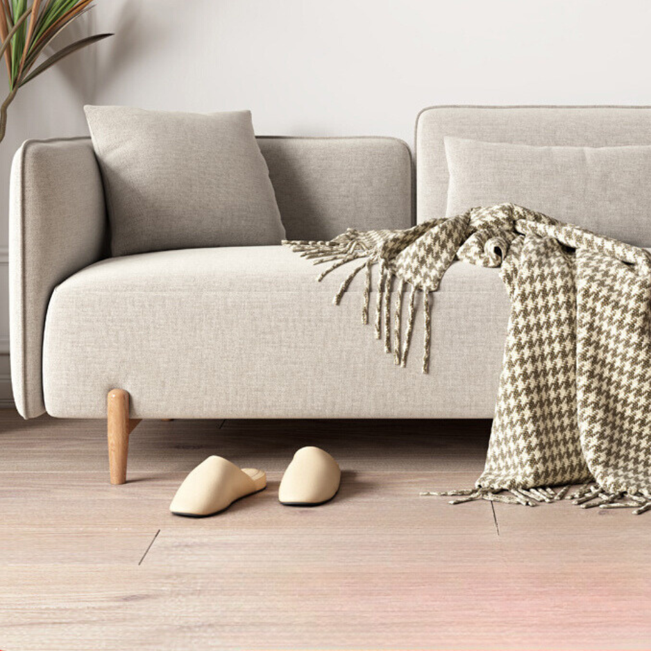 Fabric Sofa Beech Solid Wood.