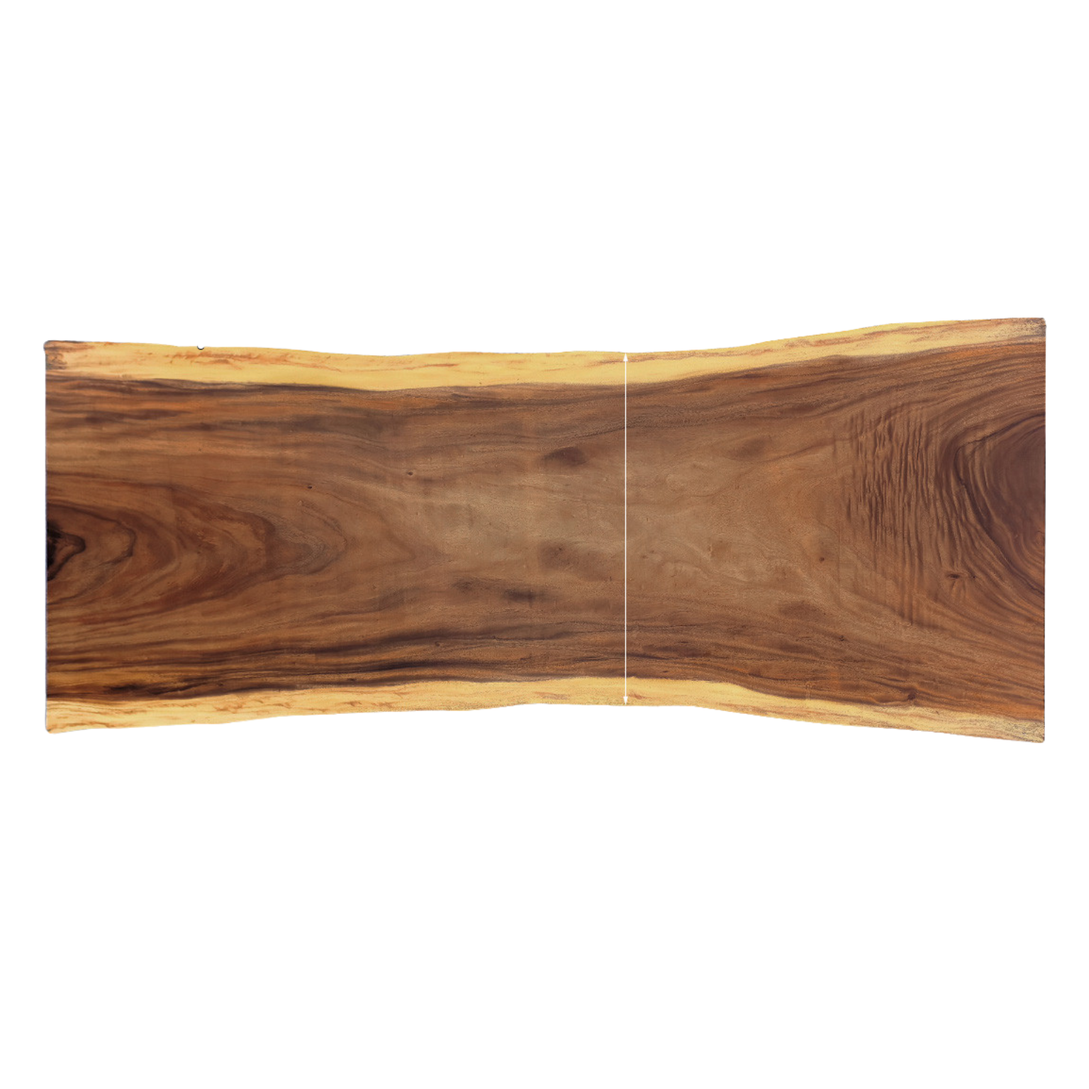 Black Walnut Solid Wood Natural Edge Large Top For Dining Table.