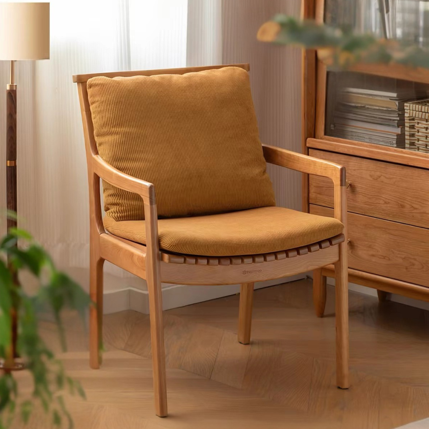 Cherry Wood Solid Wood dual-use Study Dining Office chair
