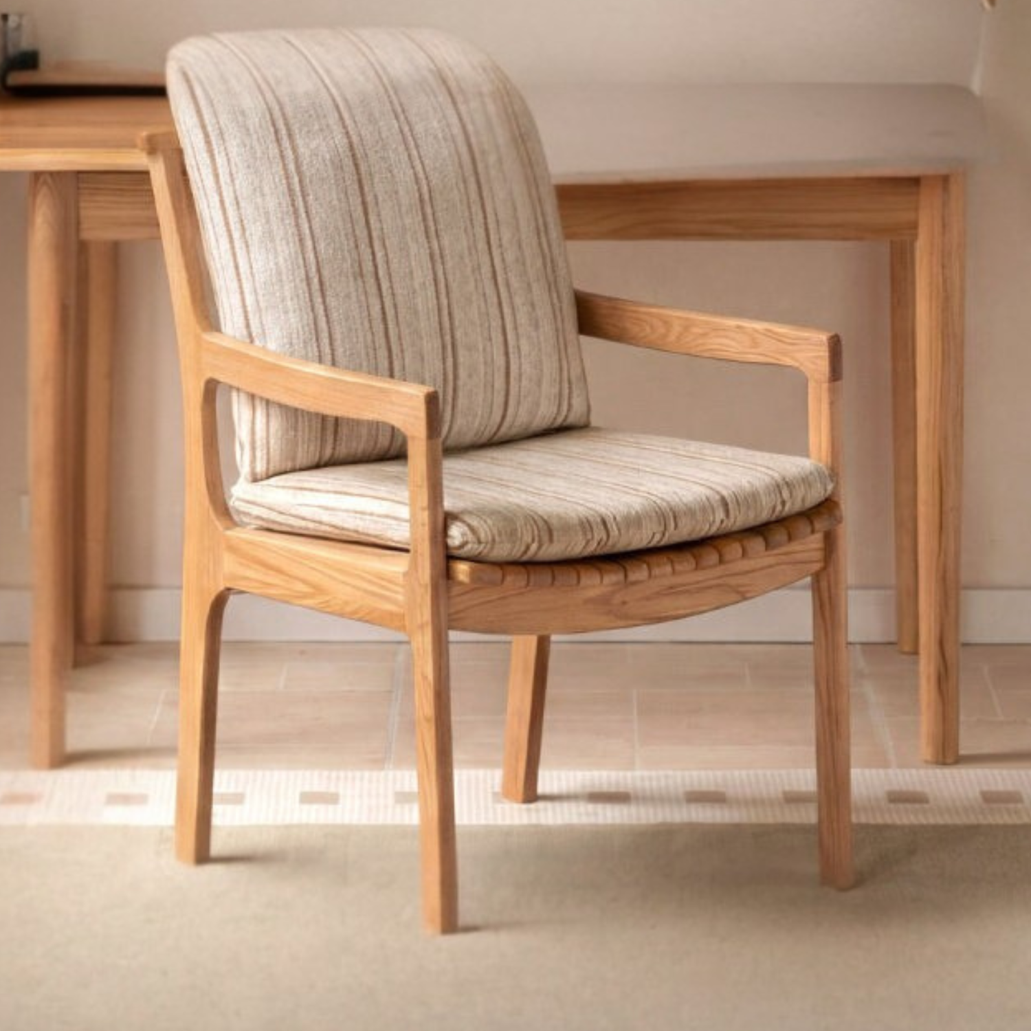 Cherry, Oak, Beech Solid Wood Book Chair Comfortable Soft Back Chair