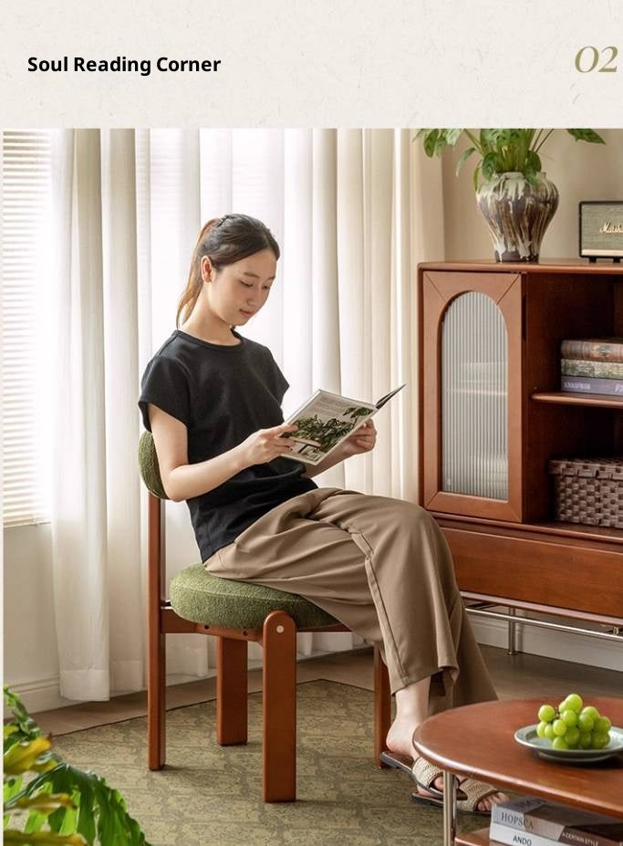 Set 4pcs Beech, Rubberwood, Black Walnut, Cherry Solid Wood French Antique Style Chair