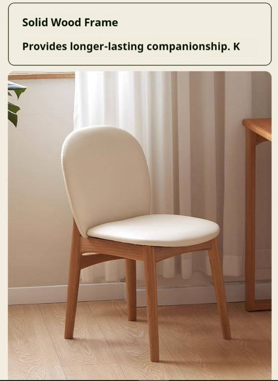 Black Walnut, Cherry Solid Wood Makeup Light Luxury Style Chair