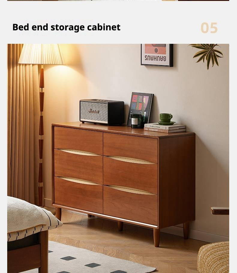 Poplar Solid Wood Antique Style Chest of Drawers.