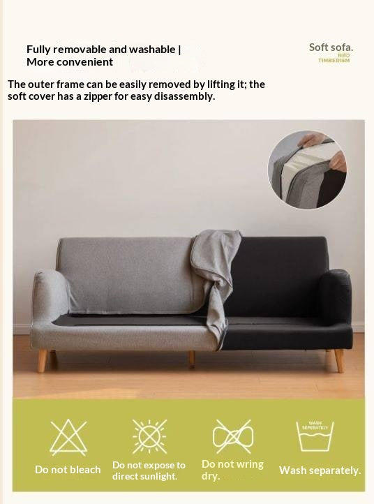 Compact Track Arm Sofa with Tapered Wood Legs