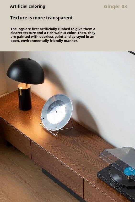 Ash Solid Wood Modern Simple Floor TV Cabinet