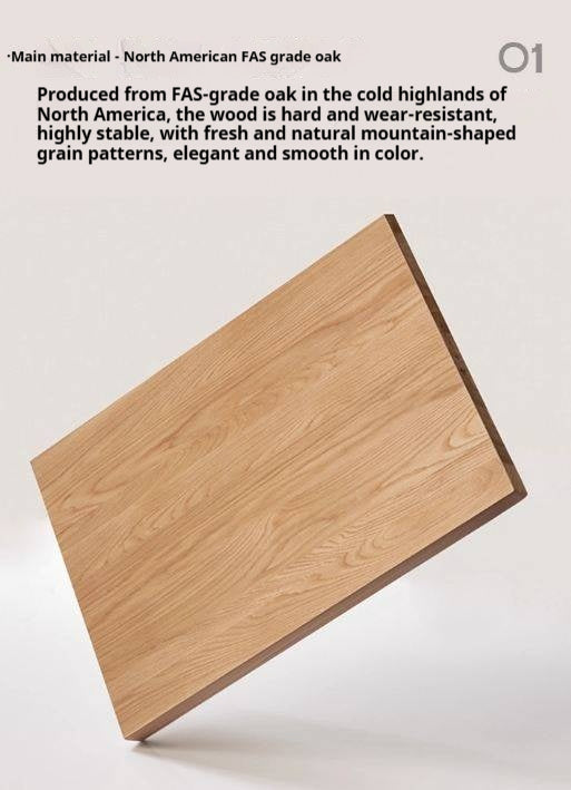 Oak Solid Wood Electric Lift Desk