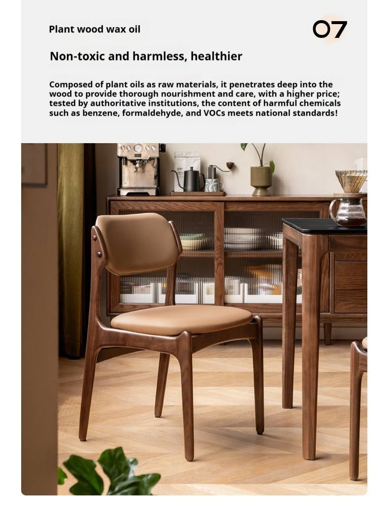 Black Walnut Solid Wood Modern Dining Chair