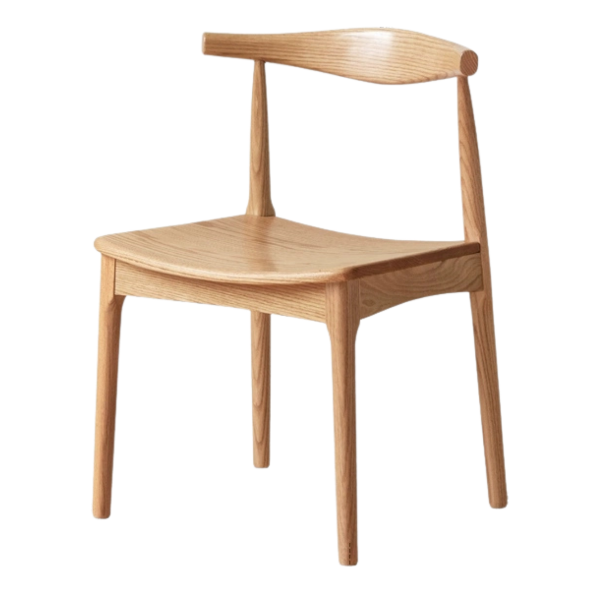 Set 4 pcs Black Walnut, Ash, Oak Solid Wood-Horn Chair