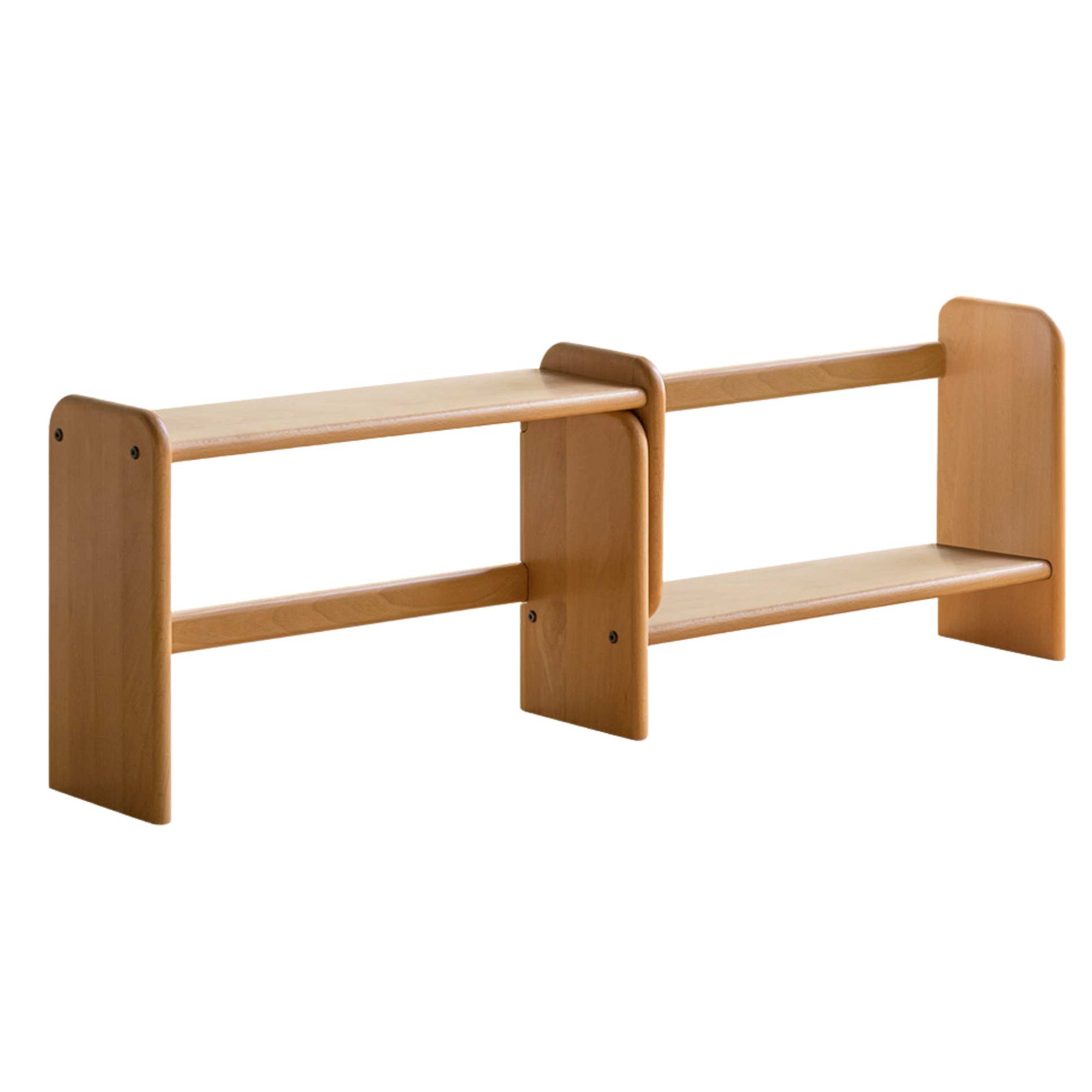 Beech, Oak, Poplar Solid Wood Nordic Study Bookshelf