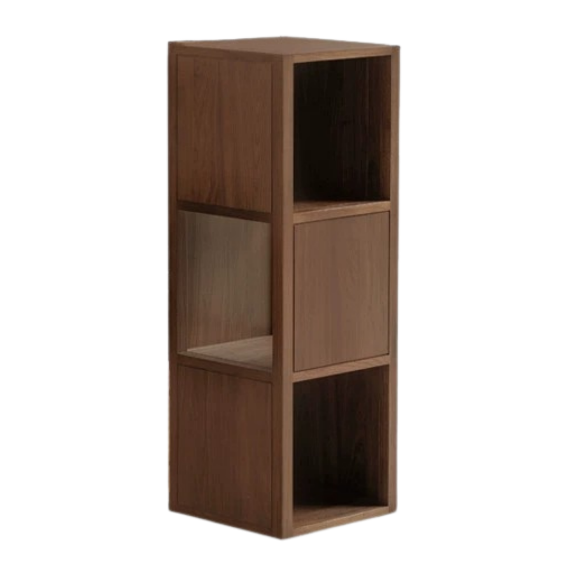 Black Walnut, Oak Solid Wood Bookshelf