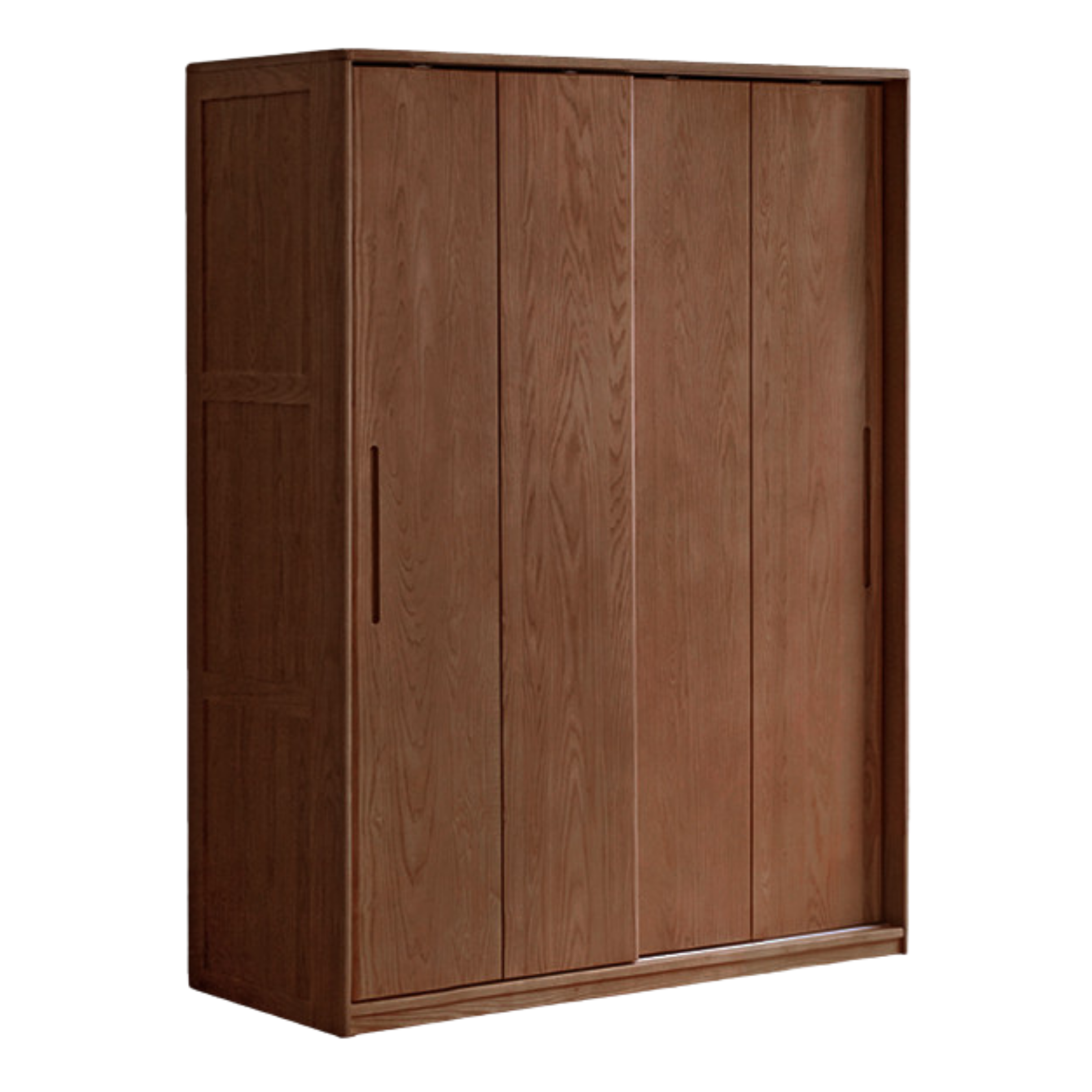 White Ash, Ash, Oak Solid Wood Wardrobe With Sliding Doors