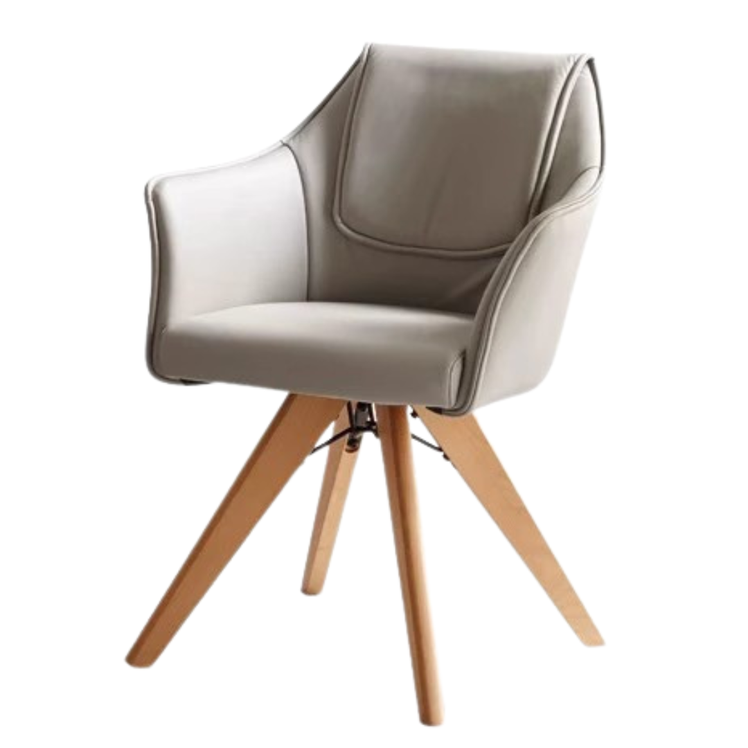 Beech Solid Wood Soft Chair Rotate 360