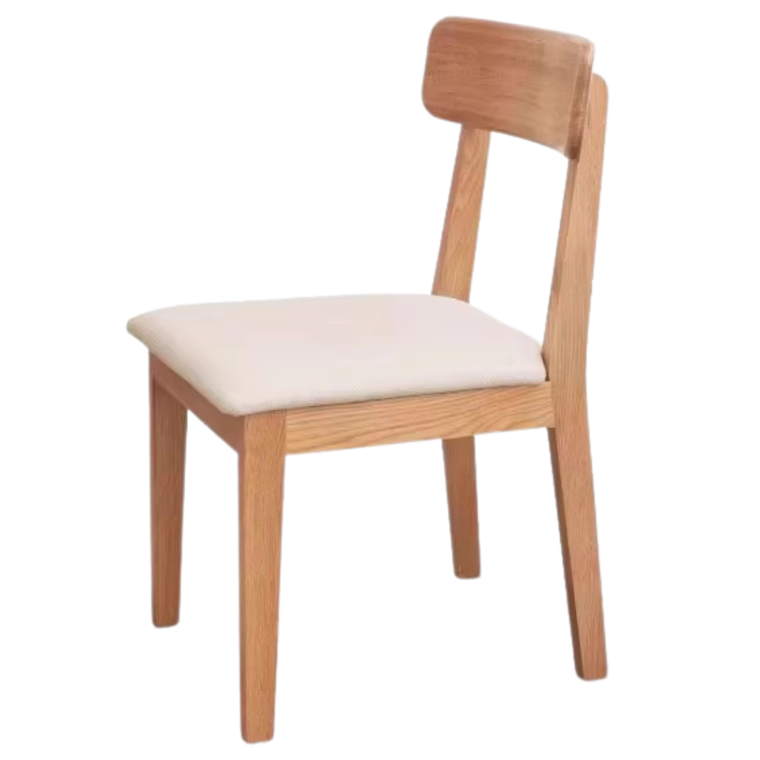 Black Walnut, Ash, Oak Solid Wood, Solid Rubberwood Dining Chair Set of 4