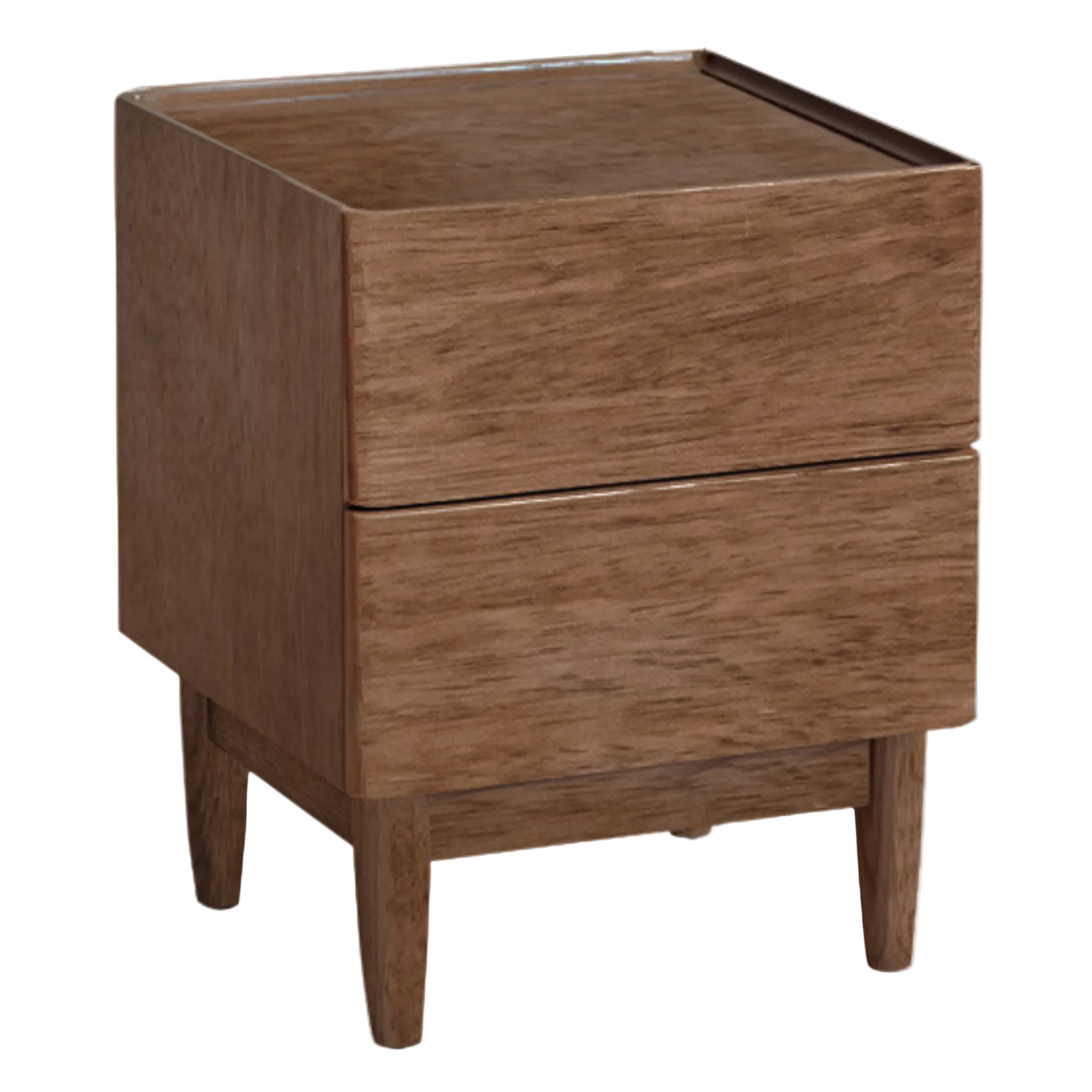 Oak Solid Wood White Wax Small Nightstand