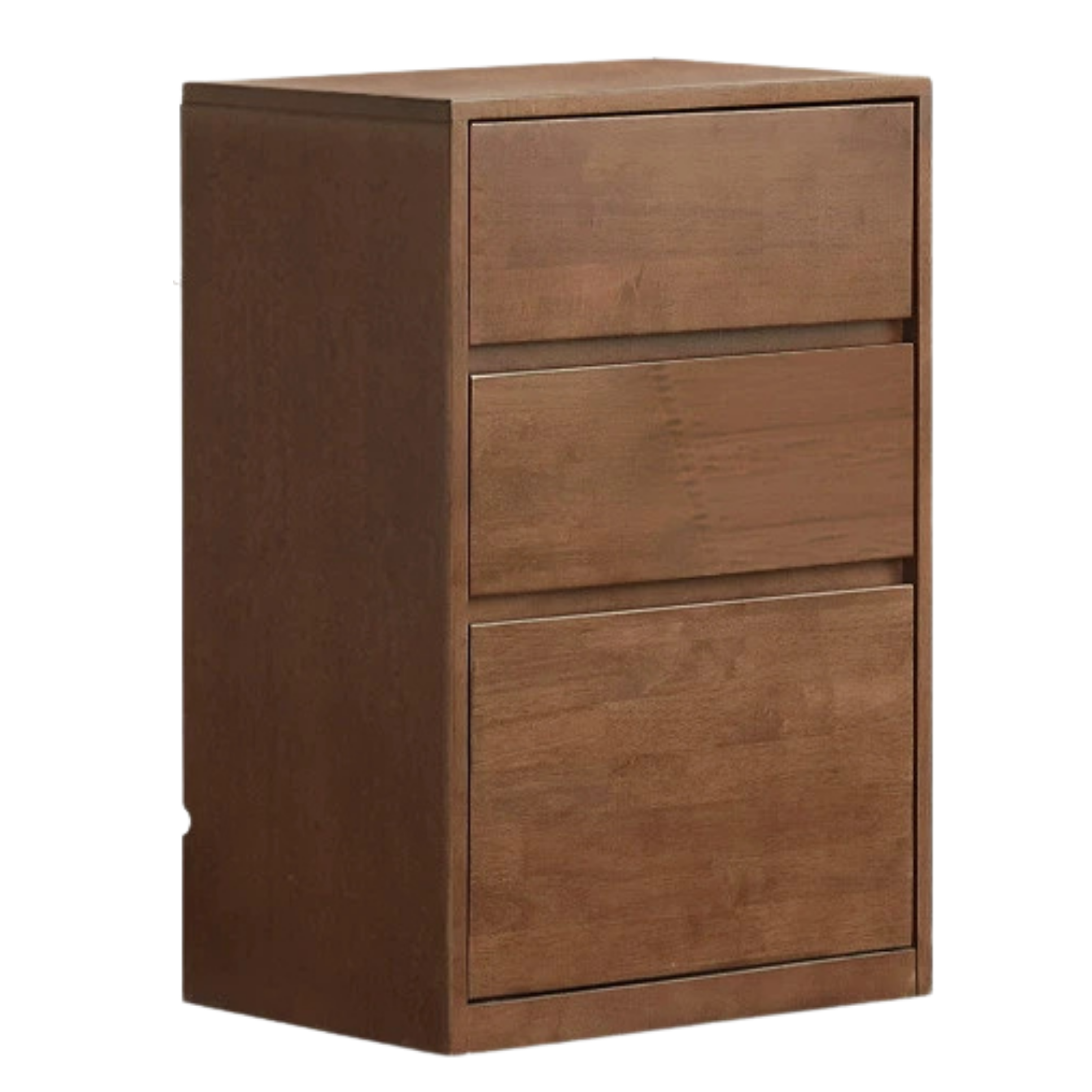 Solid Rubberwood Wall-Mounted Combination Bookcase