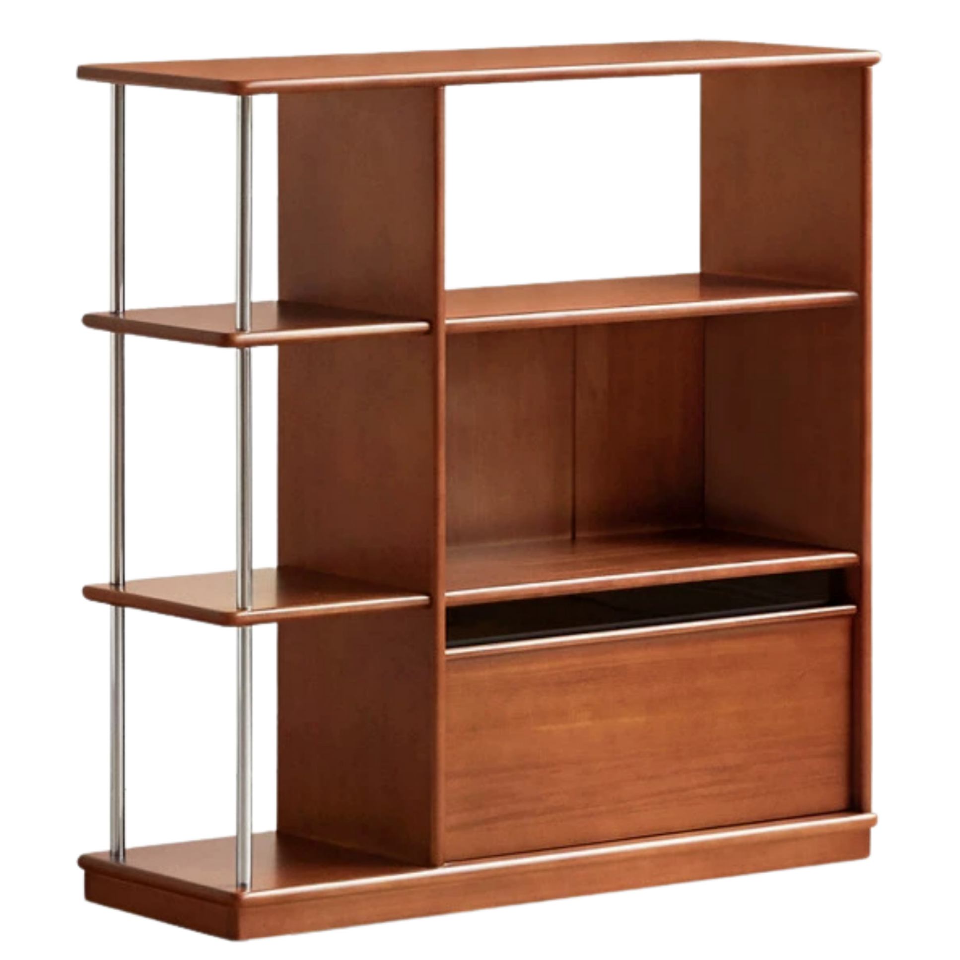 Poplar Solid Wood Bauhaus Style Bookcase