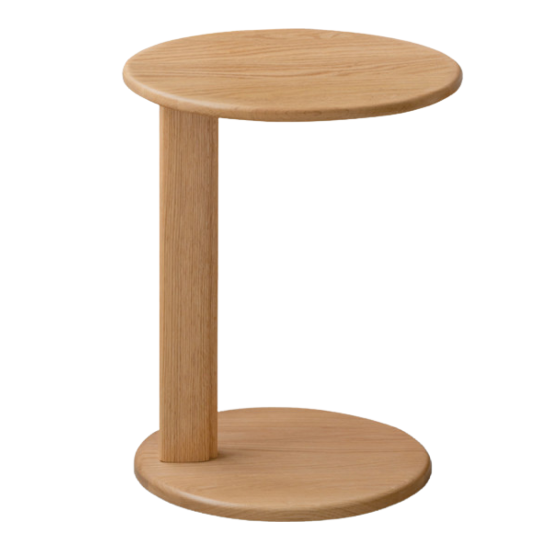 Oak Solid Wood Slate Coffee Table Modern Log Coffee Table
