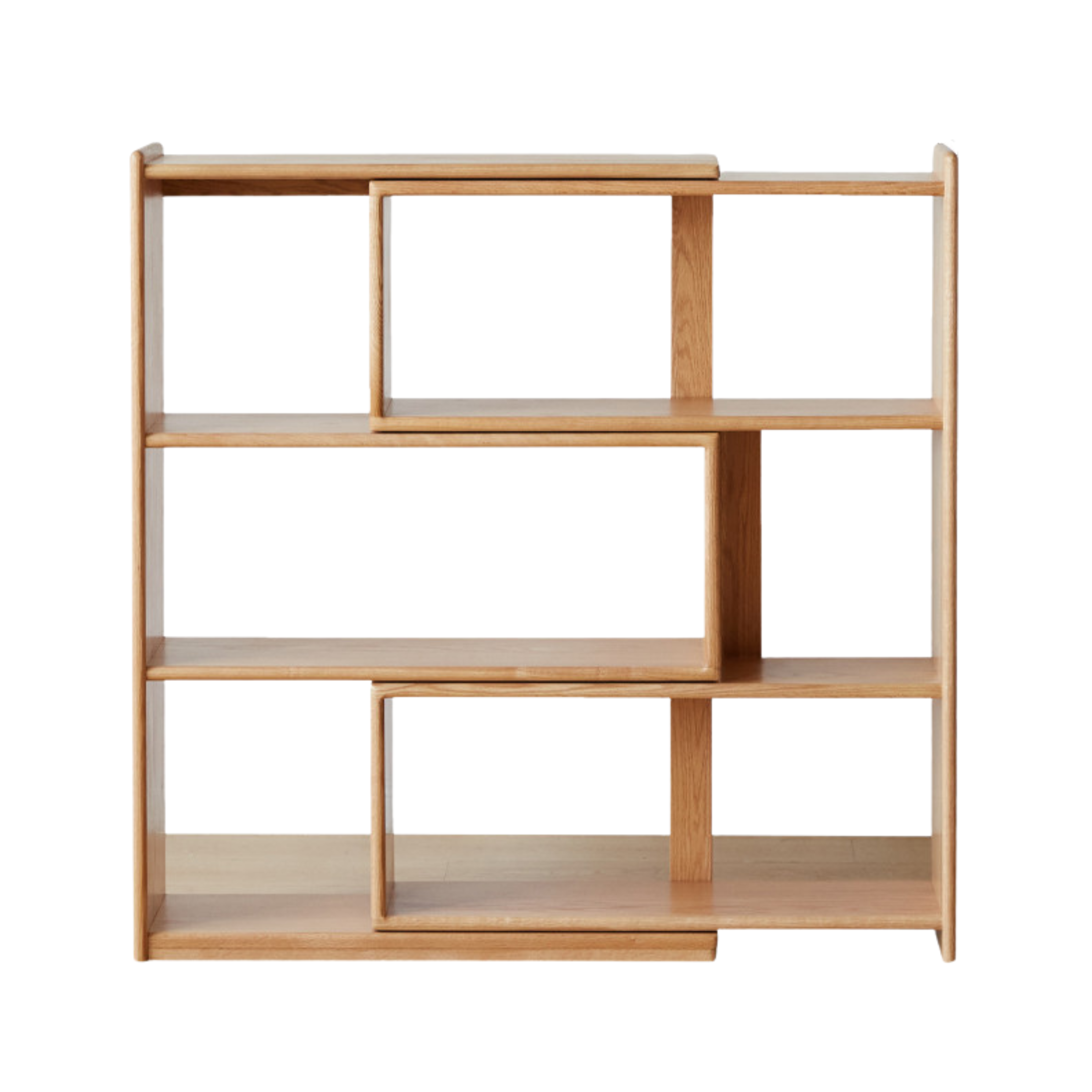 Oak Solid Wood Extendable Corner Bookshelf