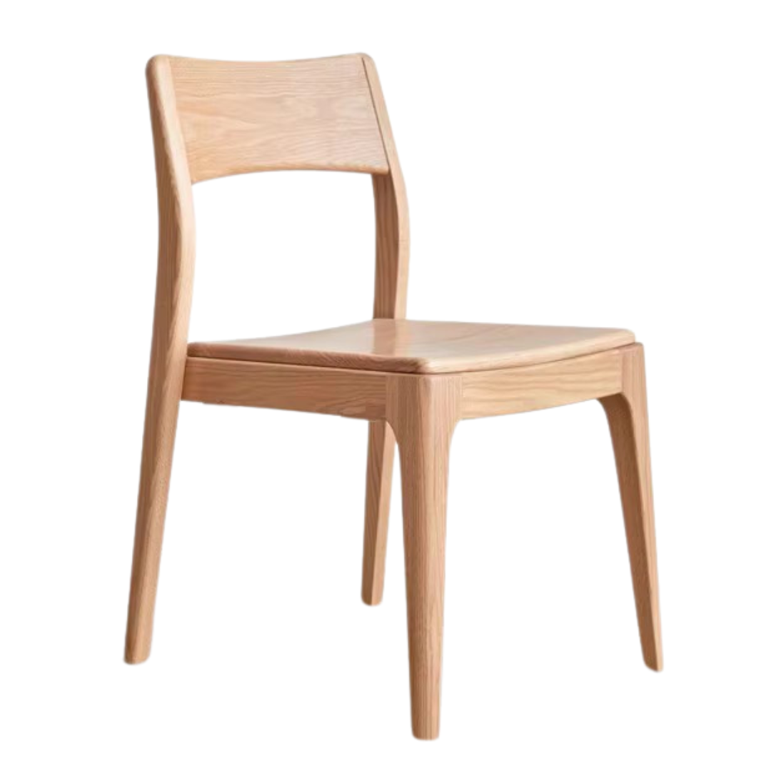 Solid Rubberwood, Ash, Oak Solid Wood Stacking Dining Chair