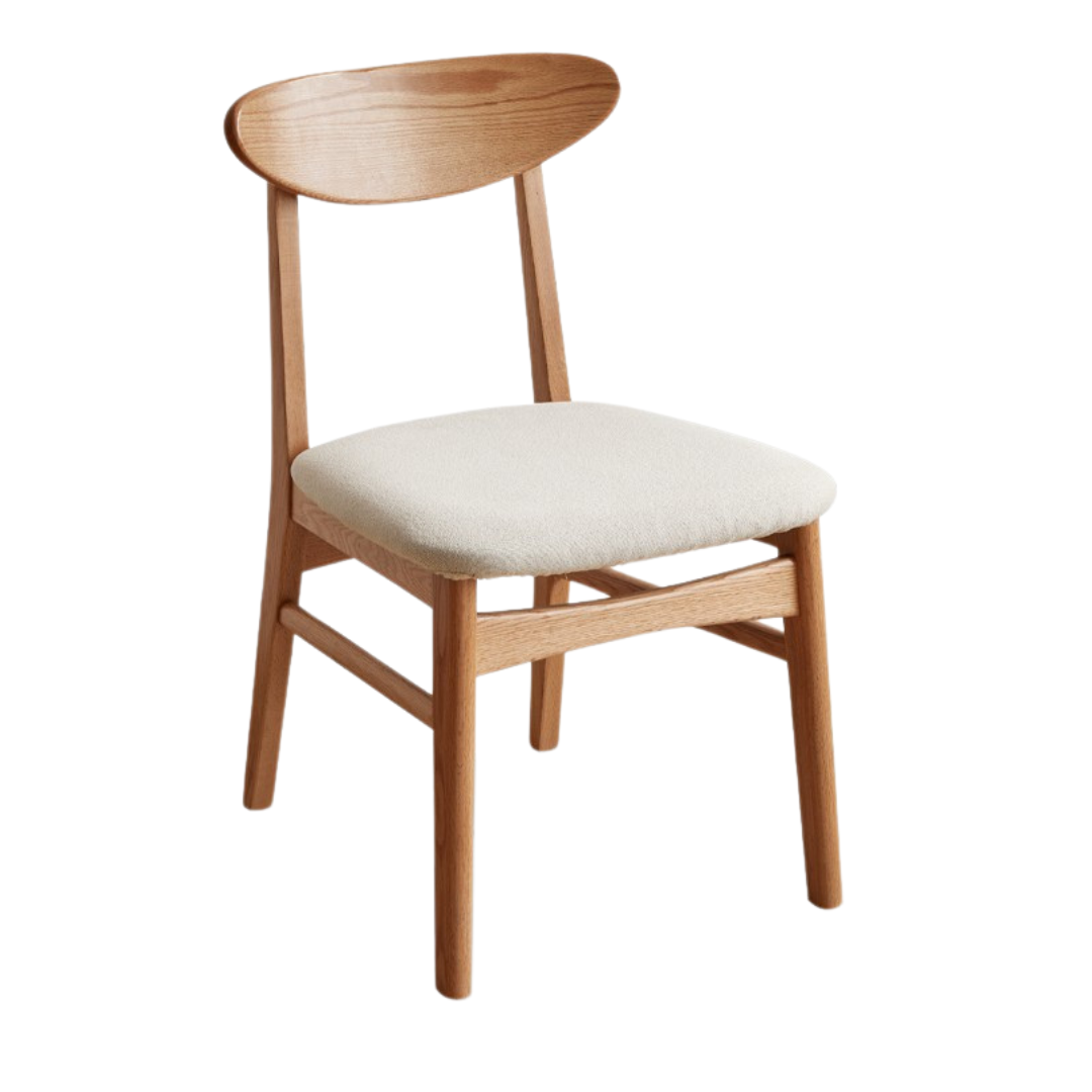 Ash, Oak Solid Wood Dining Chair 4 Pcs Set