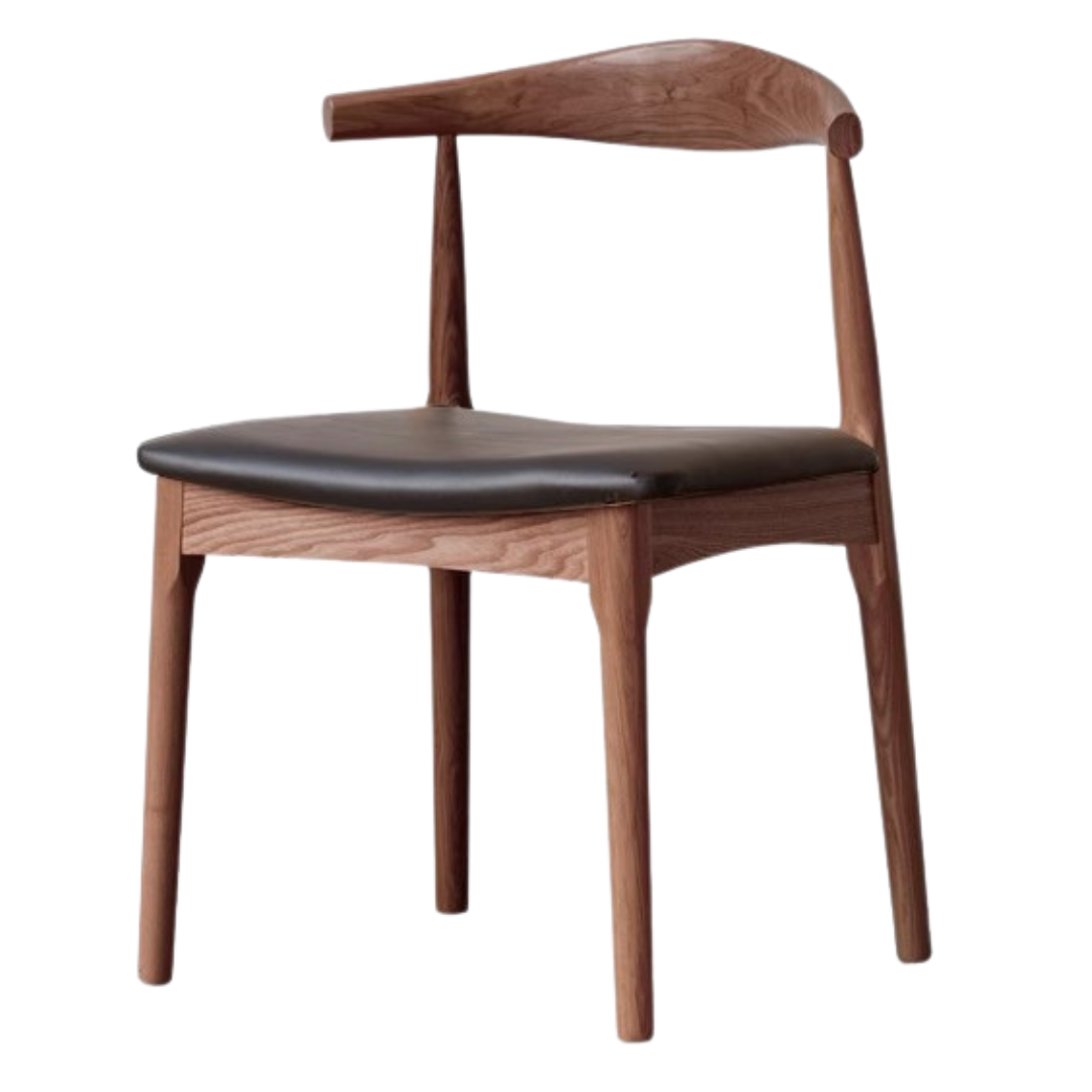 set 4 pcs Ash, Oak Solid Wood-Horn Chair