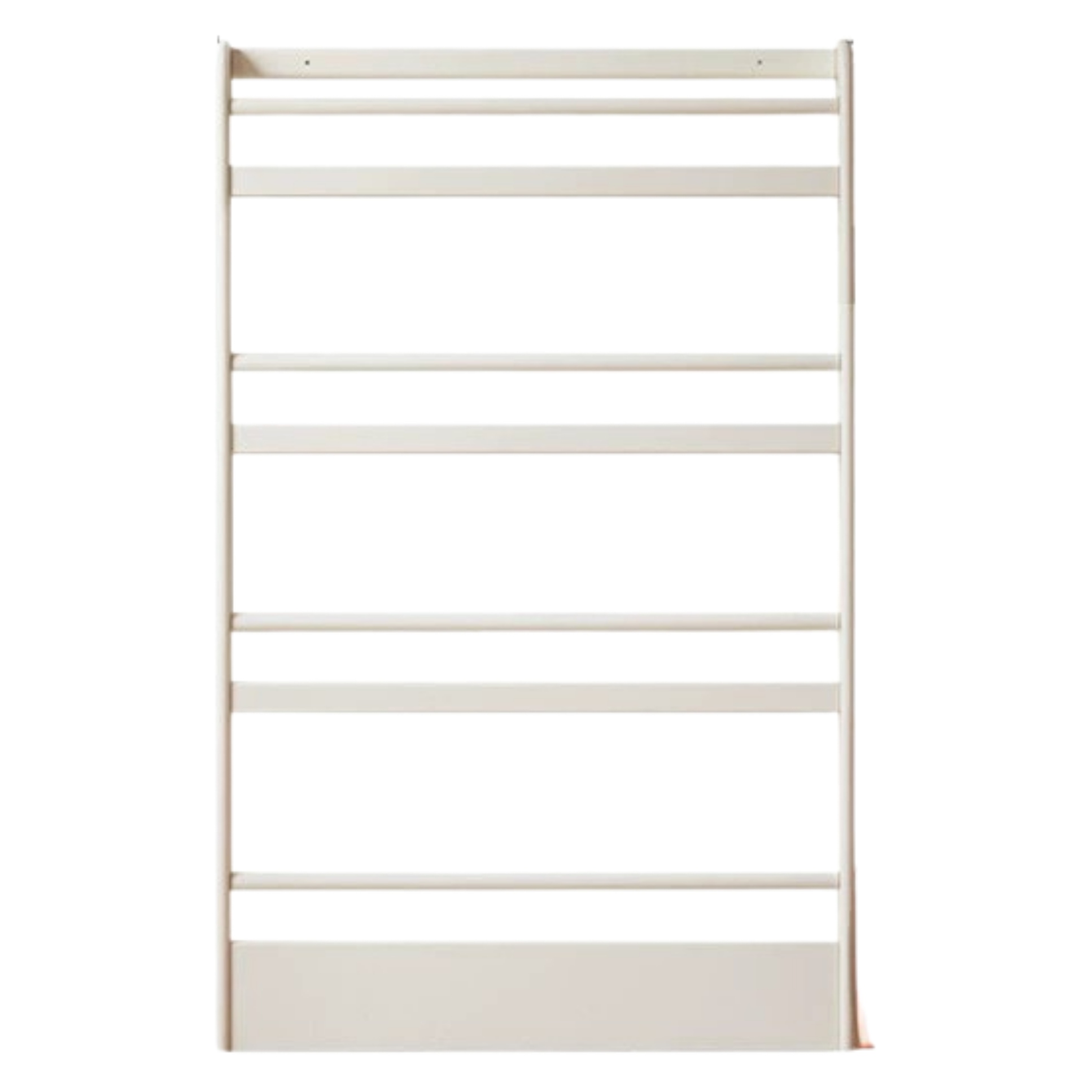 Solid RubberWood Cream Style Corner Bookshelf