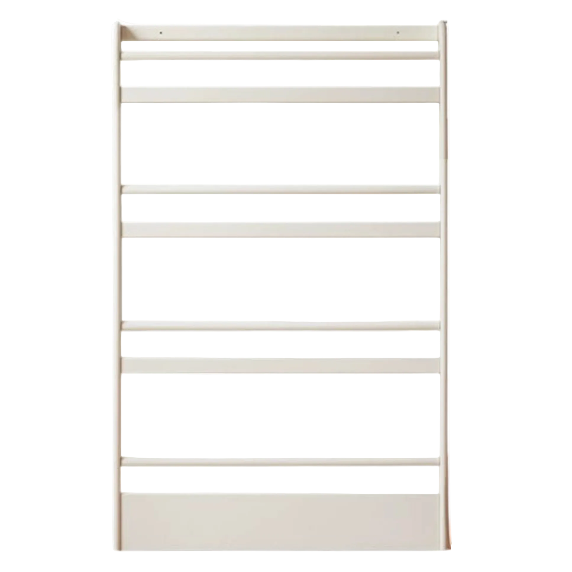 Solid RubberWood Cream Style Corner Bookshelf