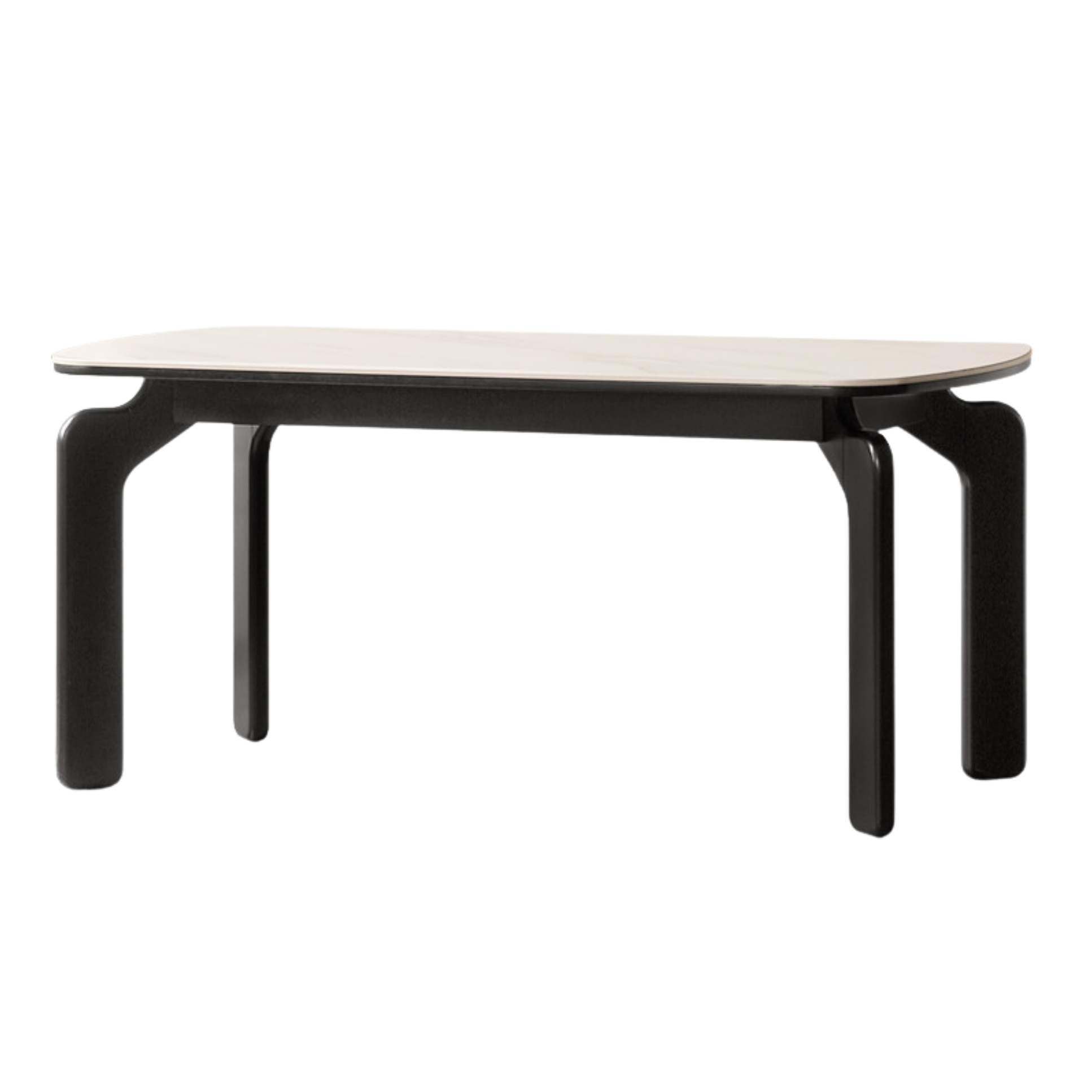 Solid Rubberwood Rock Board Dining Table
